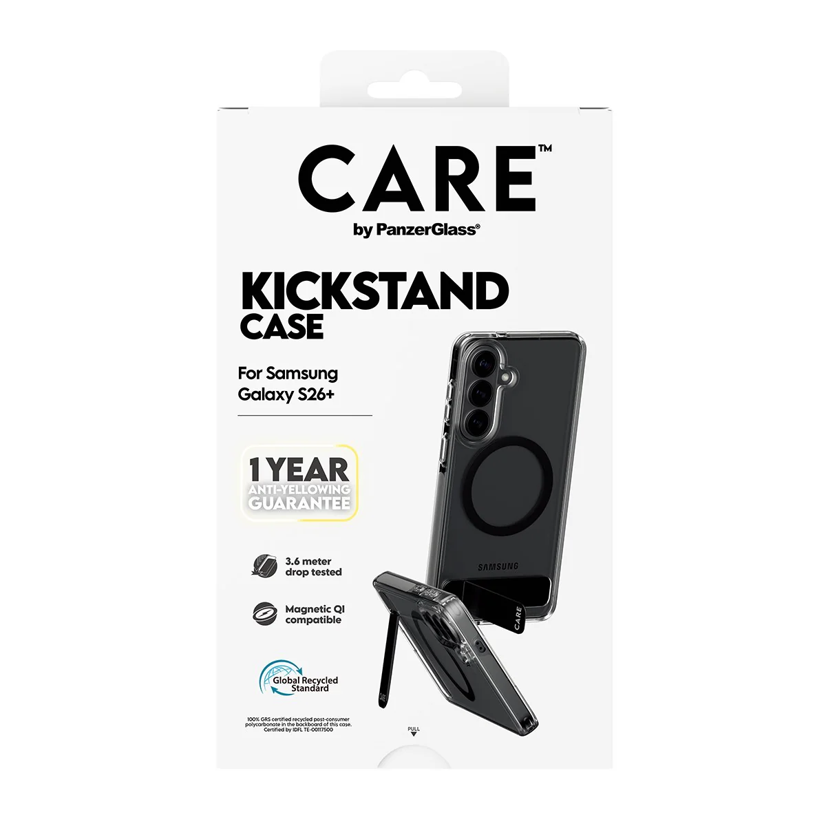 CARE™ by PanzerGlass® Kickstand Case Transparent w. Qi Samsung Galaxy S26+ - Image 3