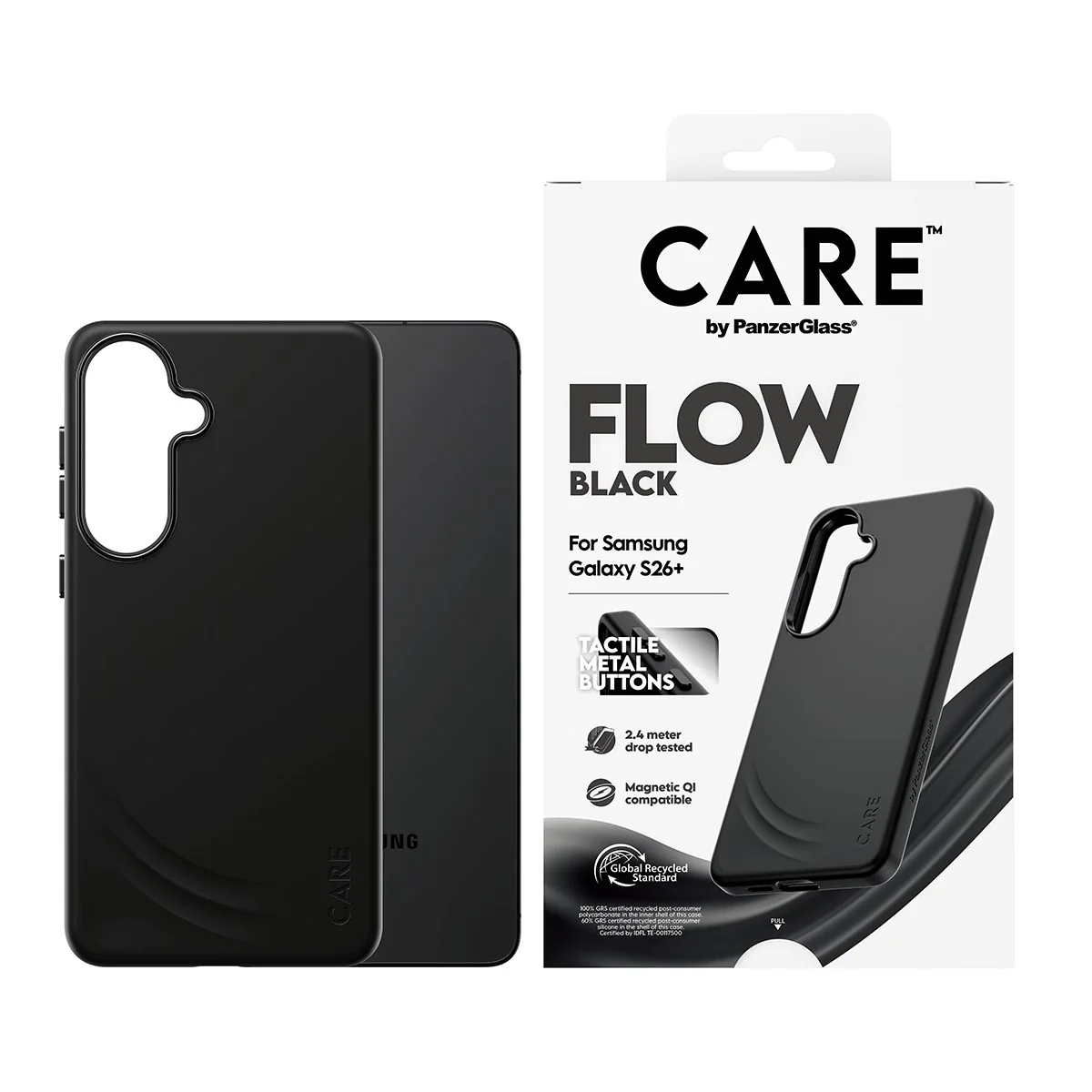 CARE⢠by PanzerGlass® Flow Case Black w. Qi Samsung Galaxy S26+ - Image 2