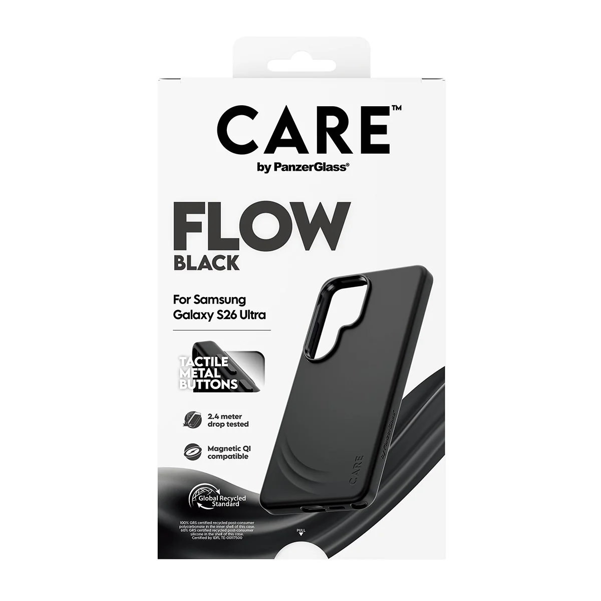 CARE™ by PanzerGlass® Flow Case Black w. Qi Samsung Galaxy S26 Ultra - Image 3