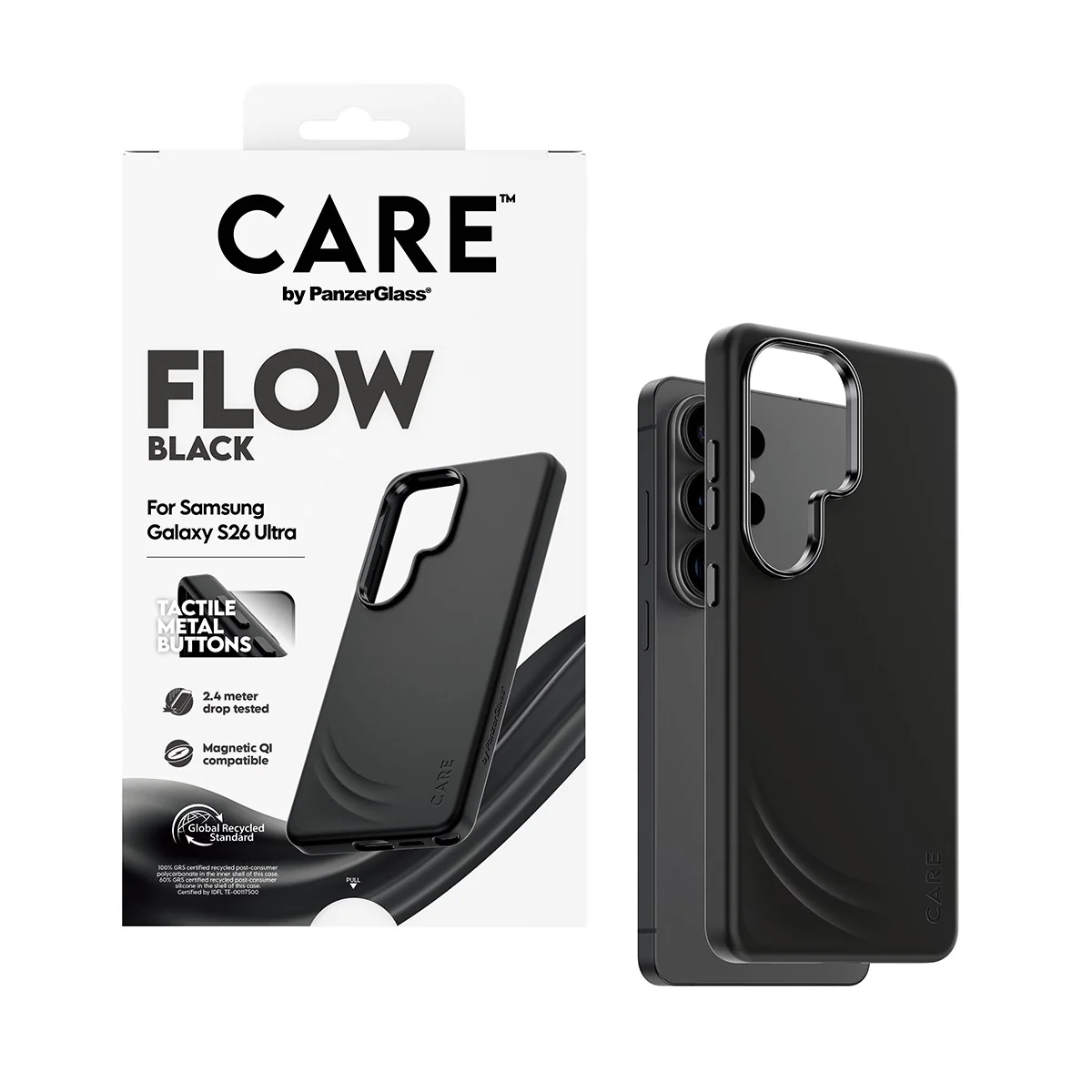 CARE™ by PanzerGlass® Flow Case Black w. Qi Samsung Galaxy S26 Ultra - Image 5