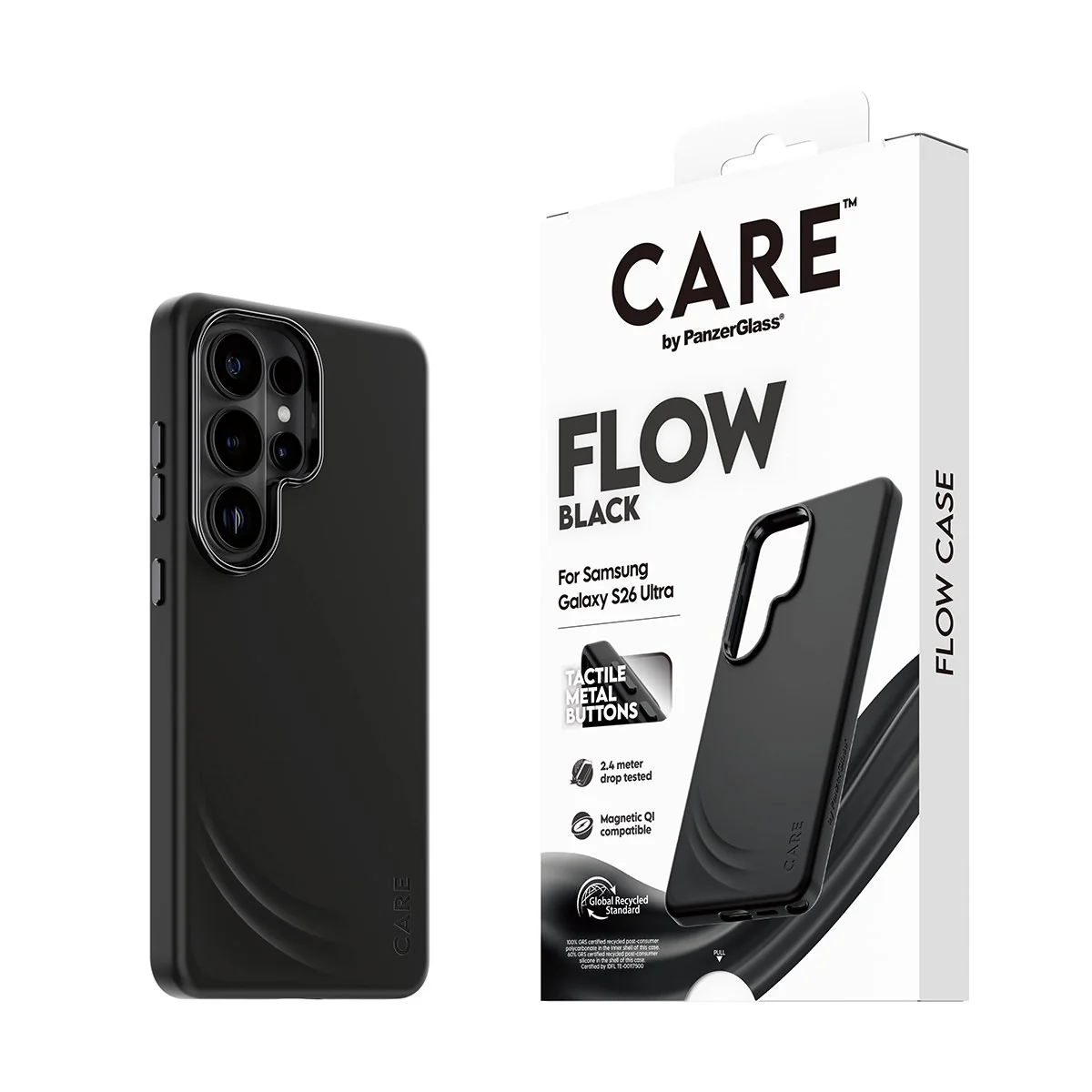 CARE™ by PanzerGlass® Flow Case Black w. Qi Samsung Galaxy S26 Ultra - Image 6