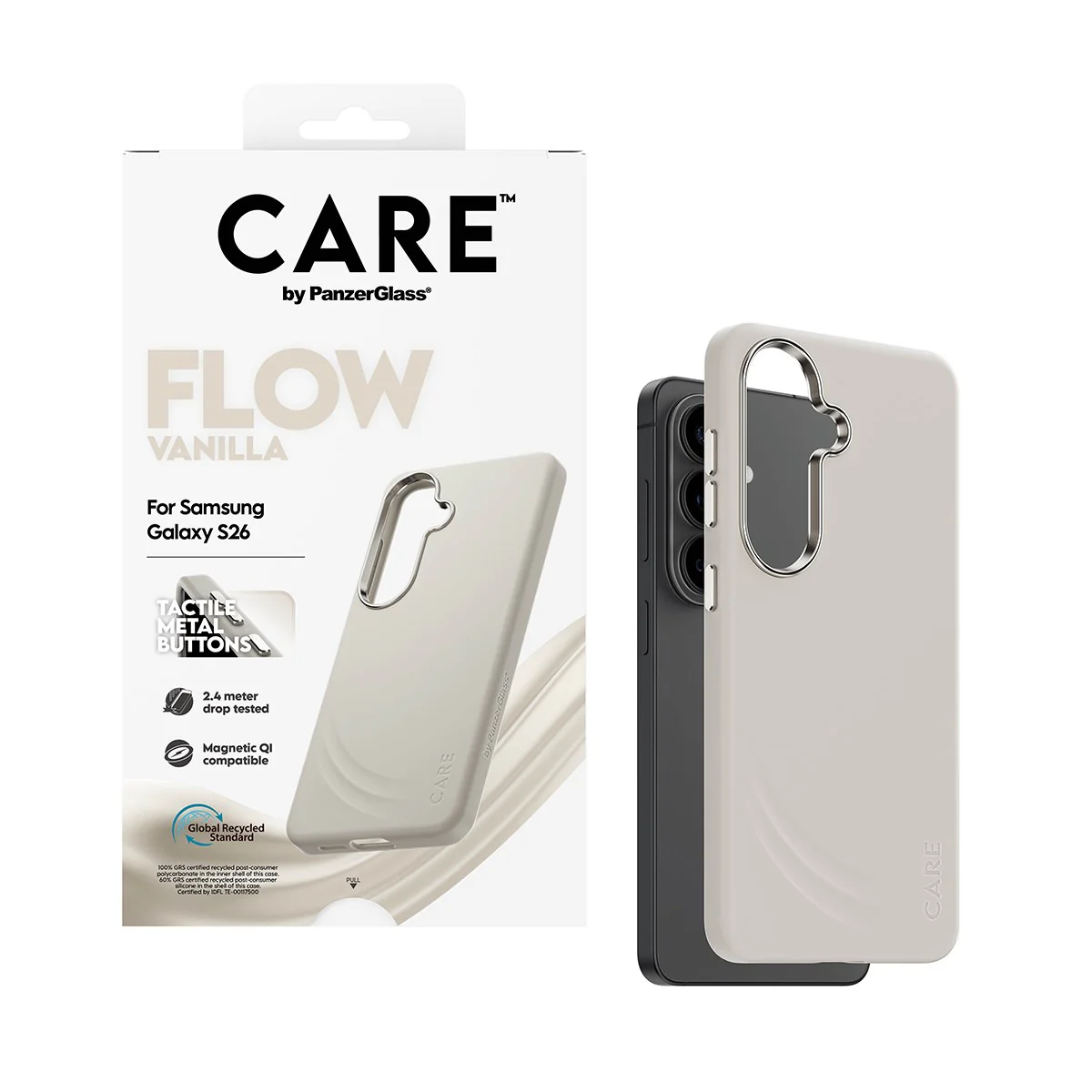 CARE⢠by PanzerGlass® Flow Case Vanilla w. Qi Samsung Galaxy S26 - Image 5