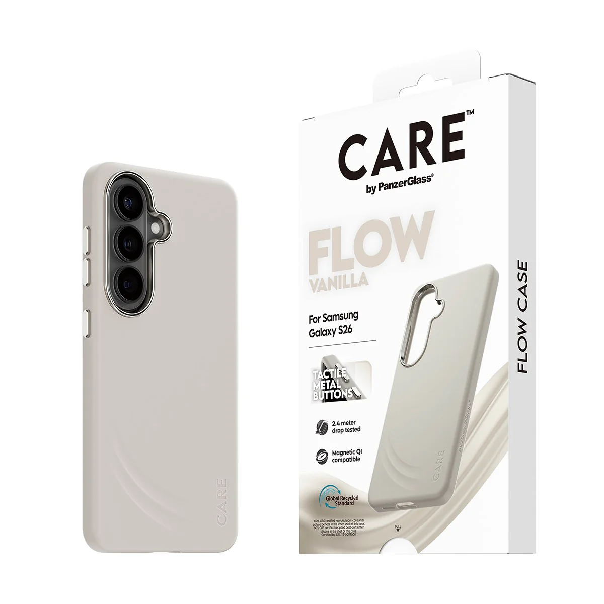 CARE⢠by PanzerGlass® Flow Case Vanilla w. Qi Samsung Galaxy S26 - Image 6
