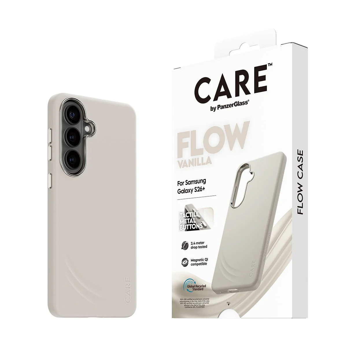CARE⢠by PanzerGlass® Flow Case Vanilla w. Qi Samsung Galaxy S26+ - Image 6