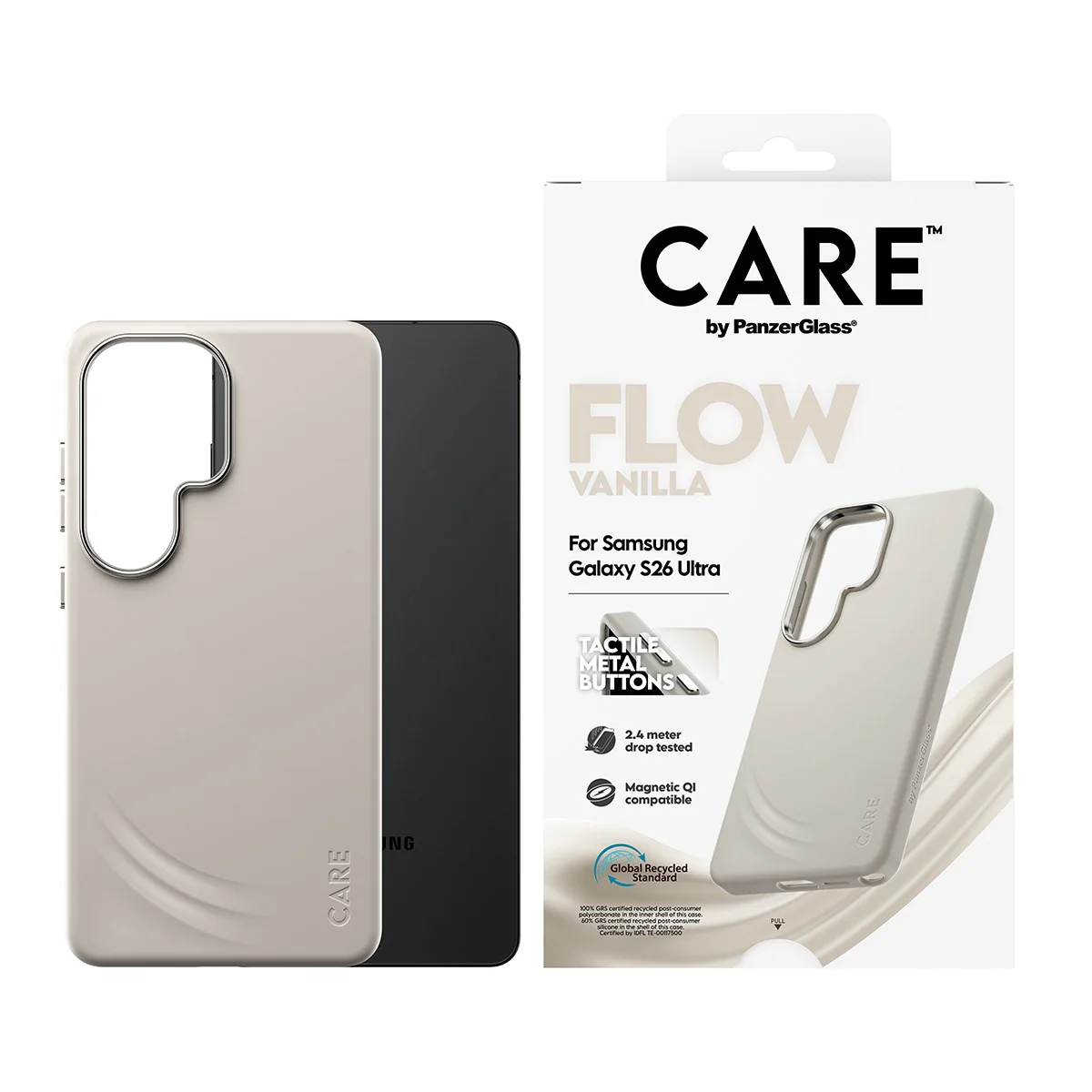 CARE⢠by PanzerGlass® Flow Case Vanilla w. Qi Samsung Galaxy S26 Ultra - Image 2