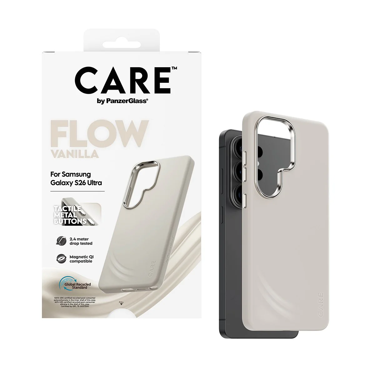 CARE⢠by PanzerGlass® Flow Case Vanilla w. Qi Samsung Galaxy S26 Ultra - Image 5