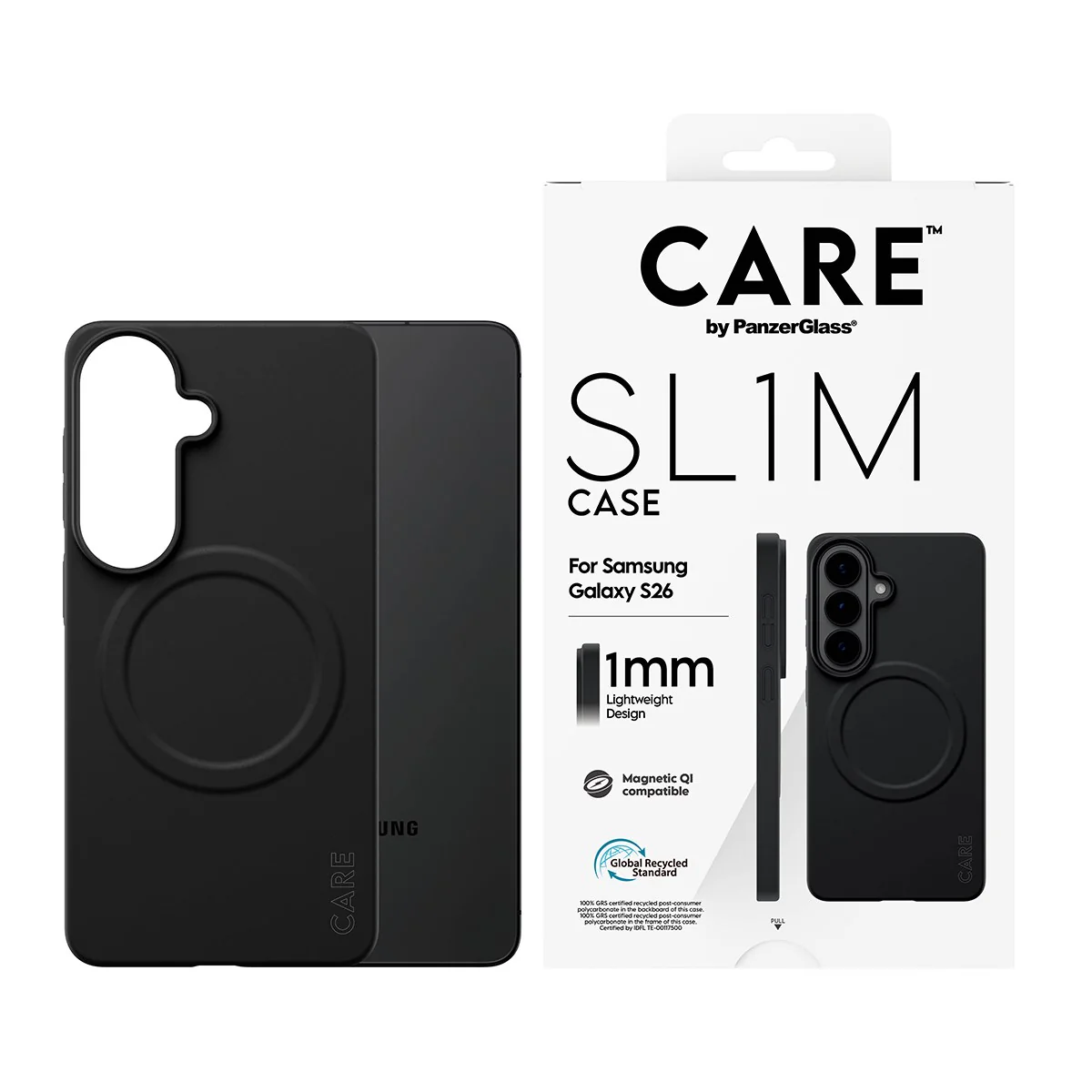 CARE⢠by PanzerGlass® SL1M Case Black w. Qi Samsung Galaxy S26 - Image 2