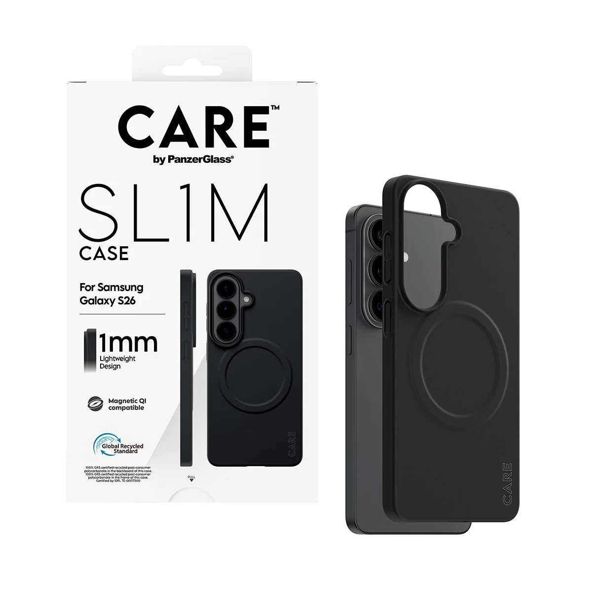 CARE⢠by PanzerGlass® SL1M Case Black w. Qi Samsung Galaxy S26 - Image 5