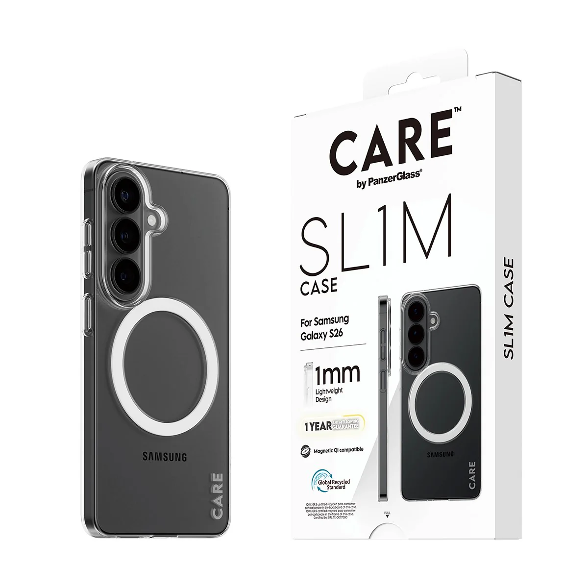 CARE™ by PanzerGlass® SL1M Case Transparent w. Qi Samsung Galaxy S26 - Image 6
