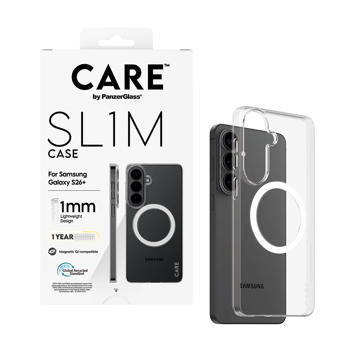 CARE⢠by PanzerGlass® SL1M Case Transparent w. Qi Samsung Galaxy S26+ - Image 5