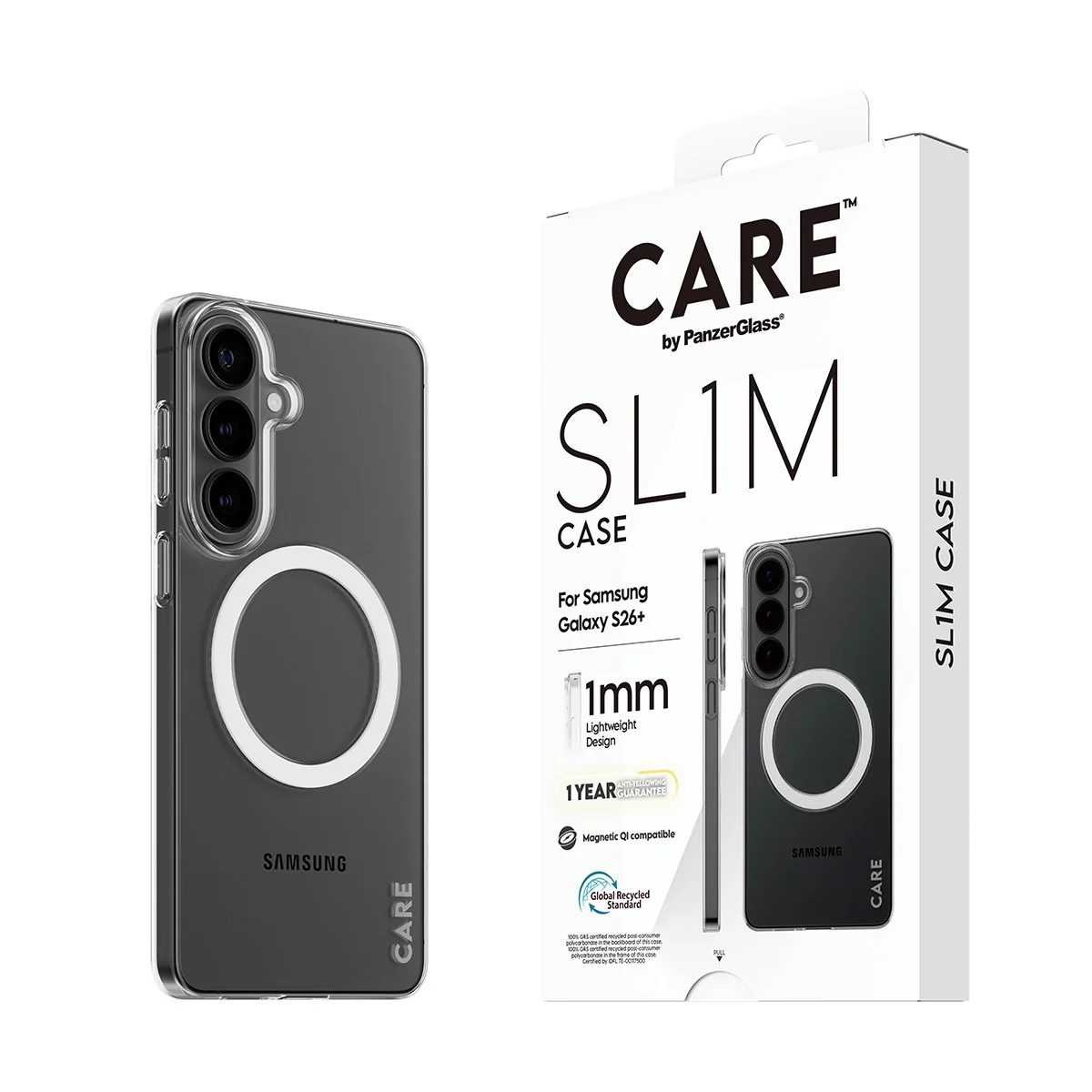 CARE⢠by PanzerGlass® SL1M Case Transparent w. Qi Samsung Galaxy S26+ - Image 6
