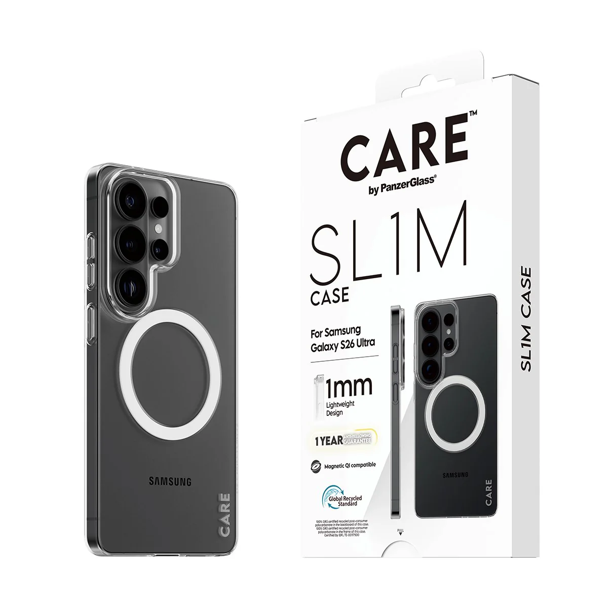 CARE™ by PanzerGlass® SL1M Case Transparent w. Qi Samsung Galaxy S26 Ultra - Image 6