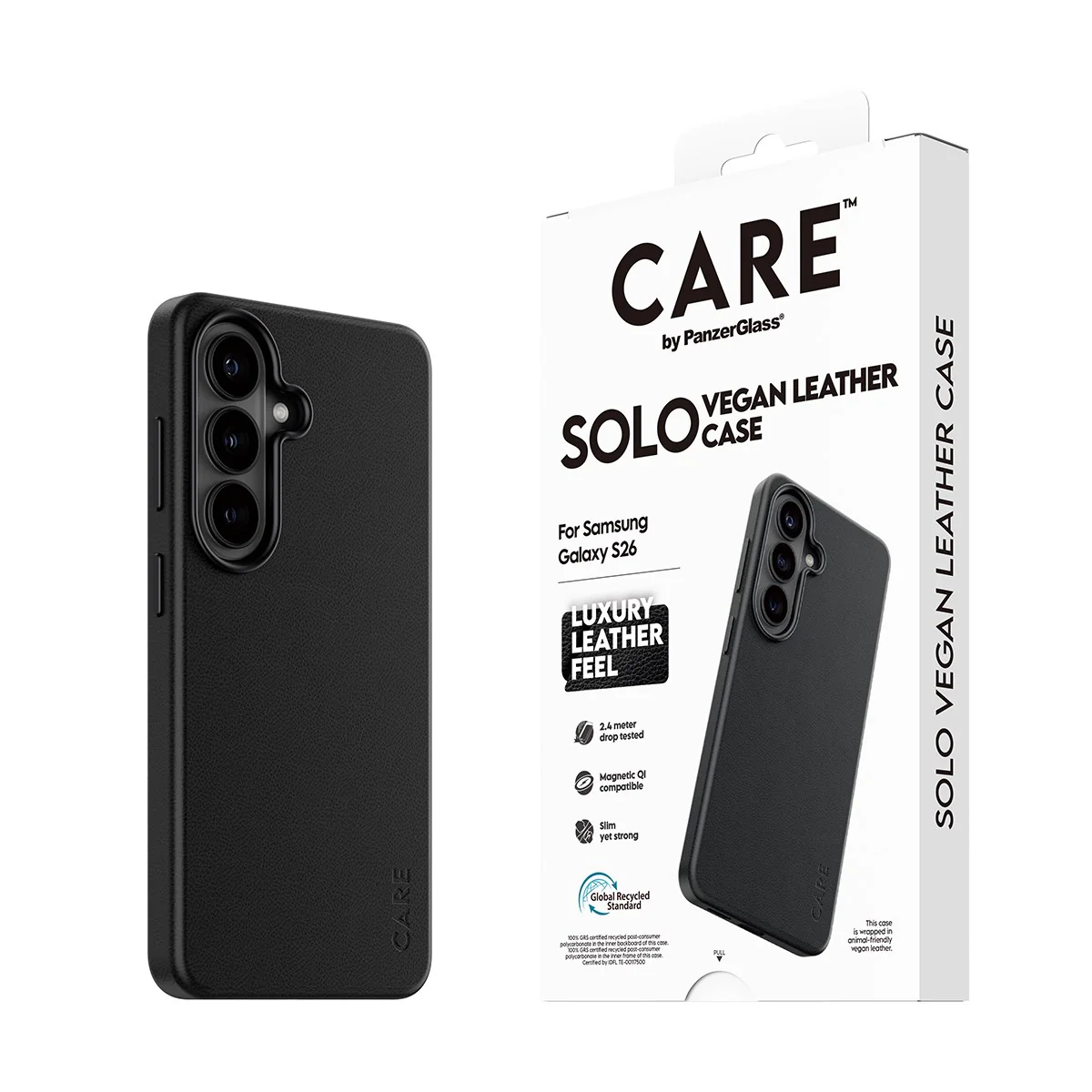 CARE™ by PanzerGlass® Solo Case Black w. Qi Samsung Galaxy S26 - Image 6