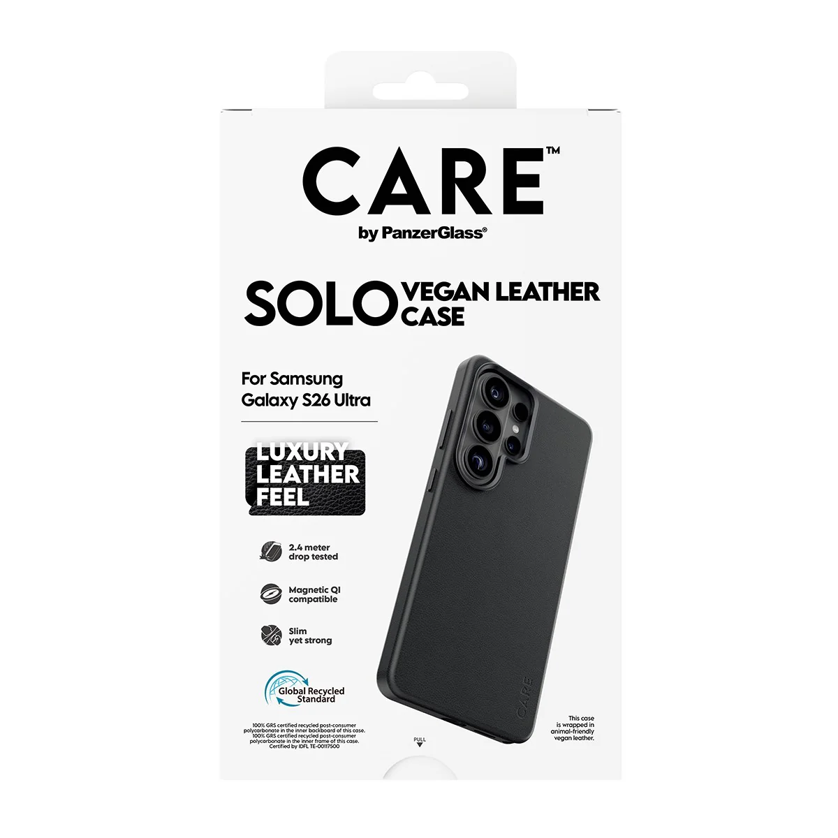 CARE™ by PanzerGlass® Solo Case Black w. Qi Samsung Galaxy S26 Ultra - Image 3
