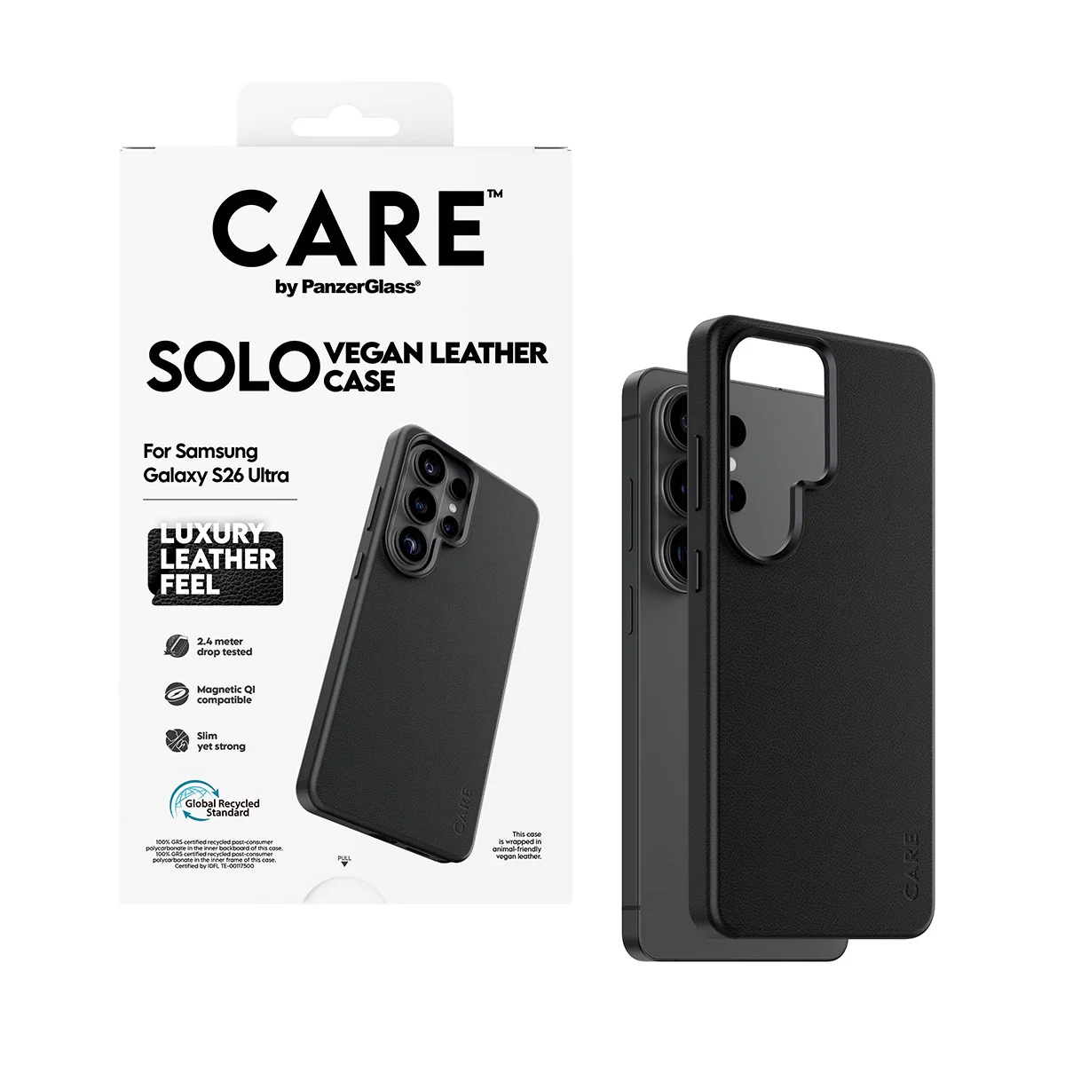 CARE™ by PanzerGlass® Solo Case Black w. Qi Samsung Galaxy S26 Ultra - Image 5
