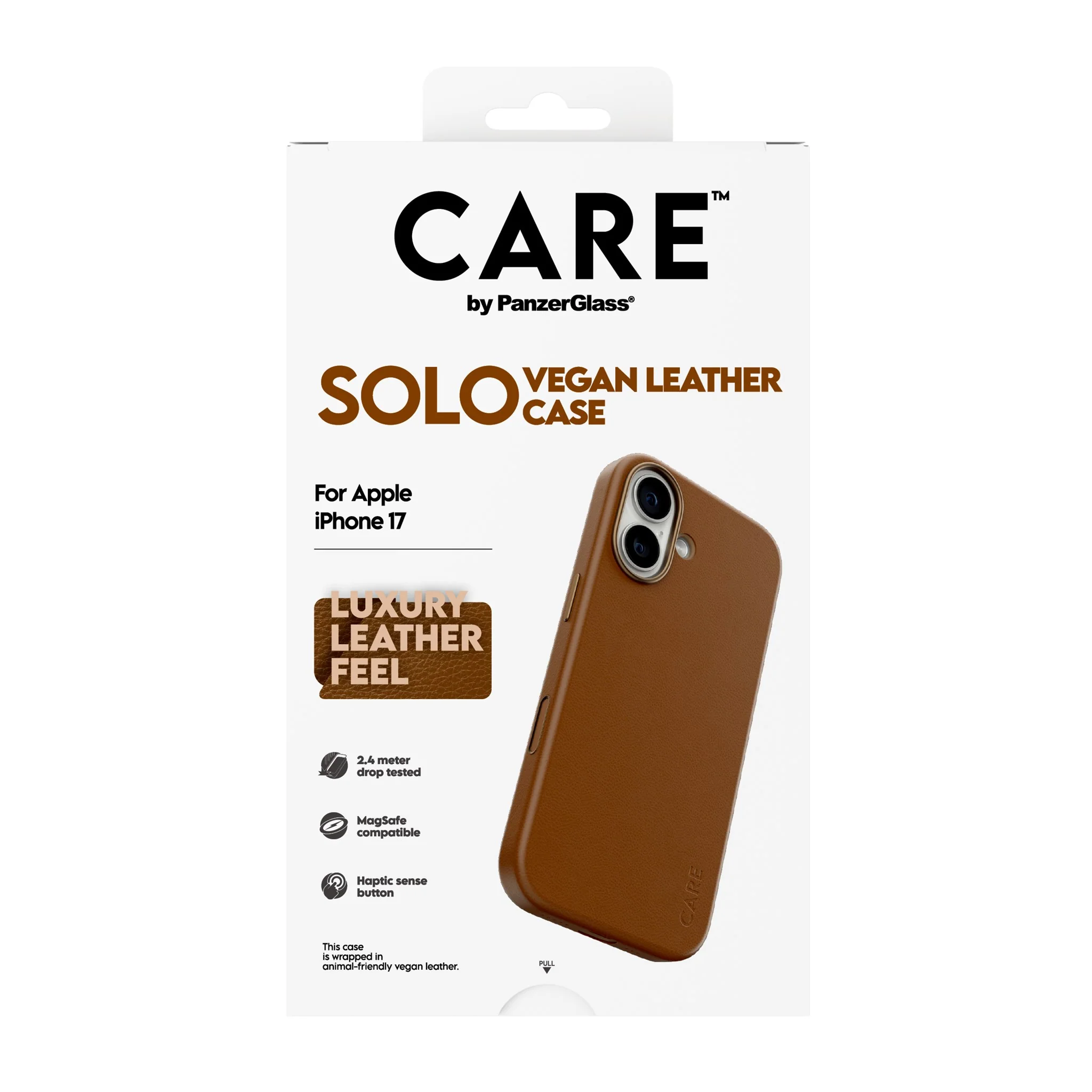 CARE⢠by PanzerGlass® Solo Case Brown iPhone 17 - Image 3