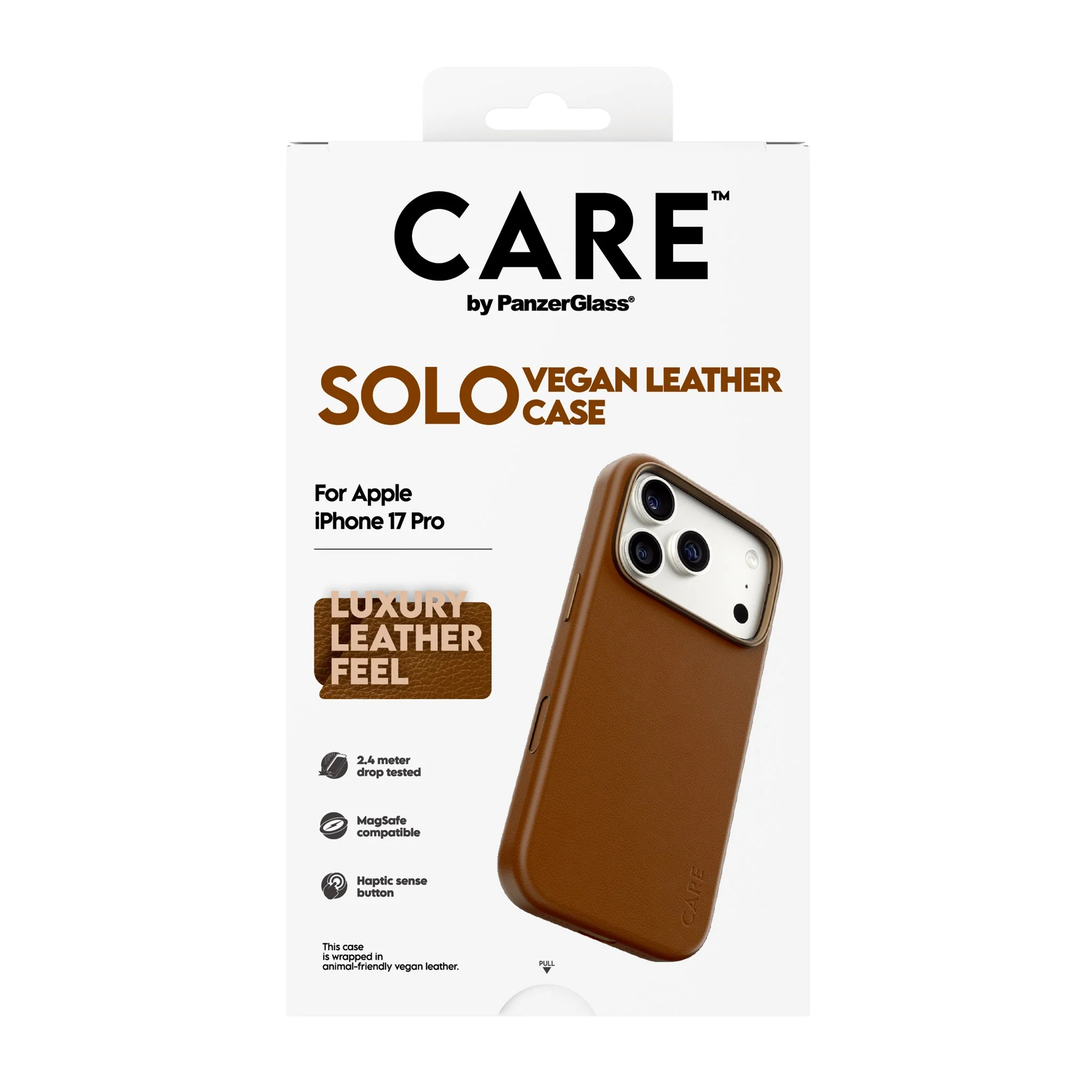 CARE⢠by PanzerGlass® Solo Case Brown iPhone 17 Pro - Image 3