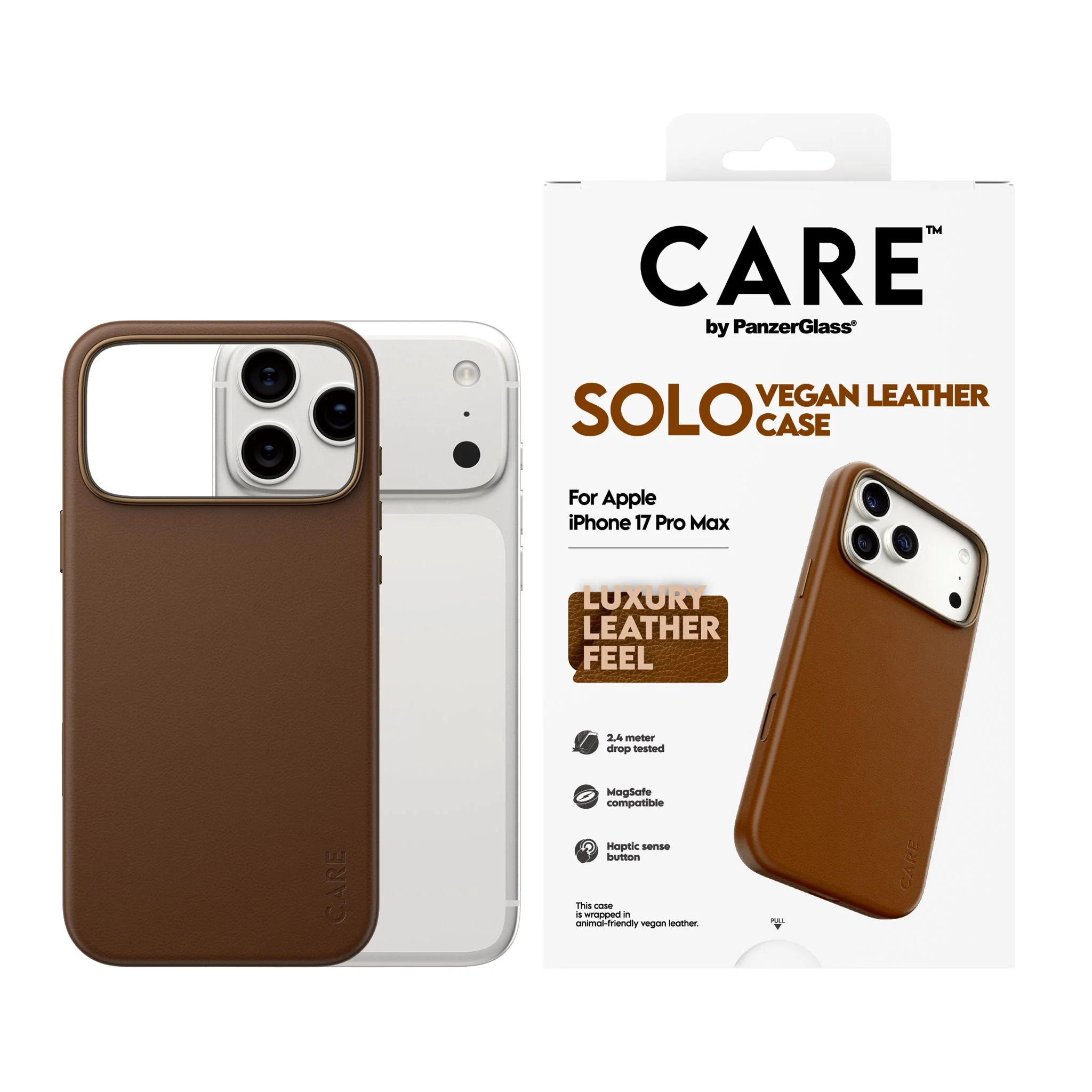 CARE⢠by PanzerGlass® Solo Case Brown iPhone 17 Pro Max - Image 2