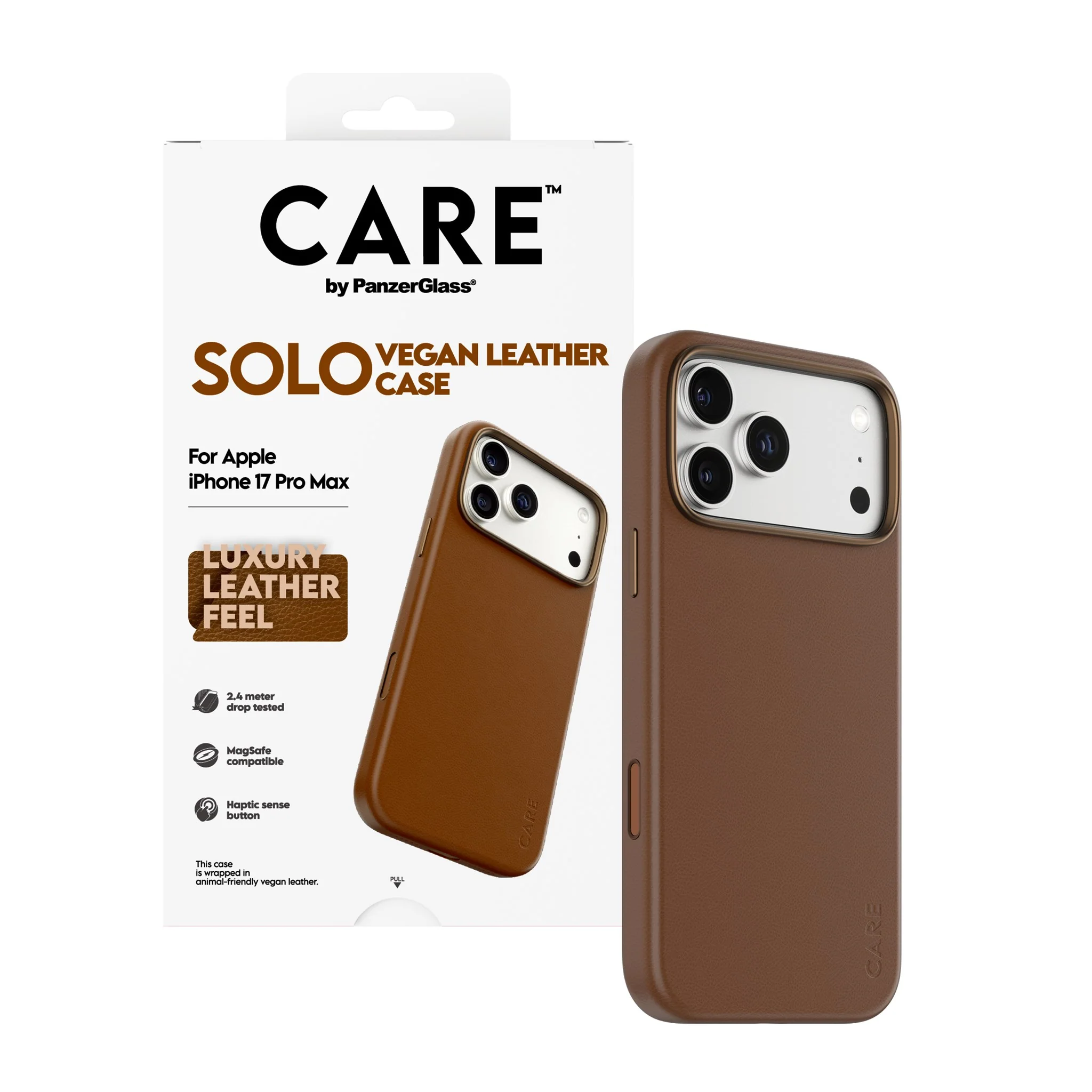 CARE⢠by PanzerGlass® Solo Case Brown iPhone 17 Pro Max - Image 5