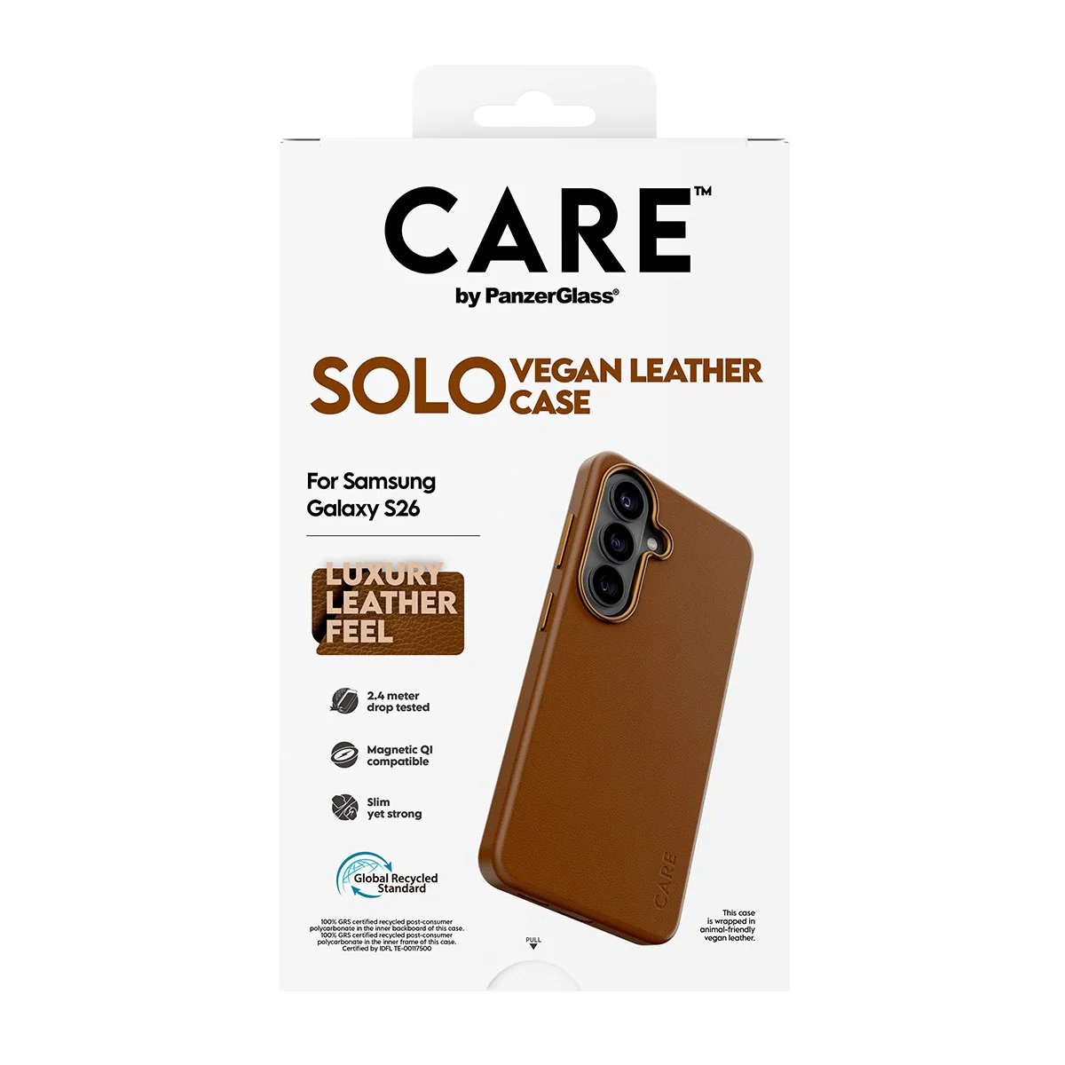 CARE⢠by PanzerGlass® Solo Case Brown w. Qi Samsung Galaxy S26 - Image 3
