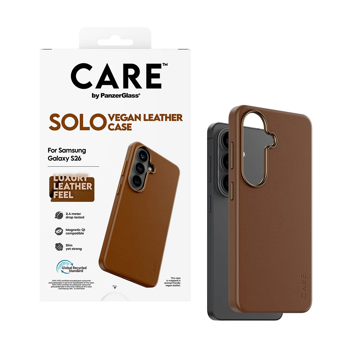 CARE⢠by PanzerGlass® Solo Case Brown w. Qi Samsung Galaxy S26 - Image 5