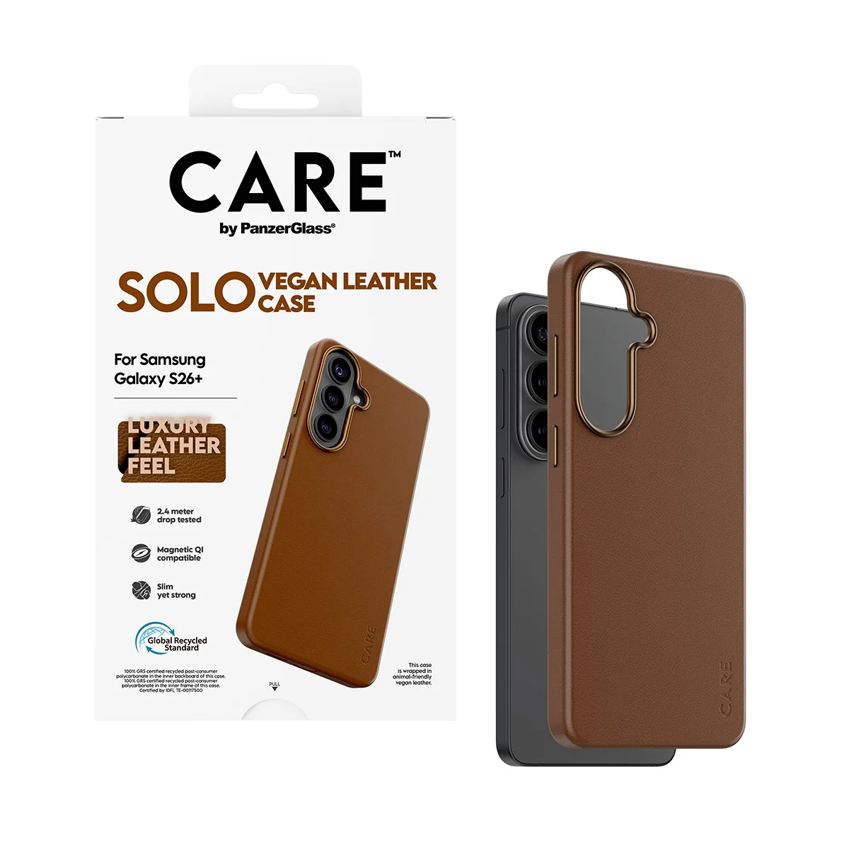 CARE⢠by PanzerGlass® Solo Case Brown w. Qi Samsung Galaxy S26+ - Image 5