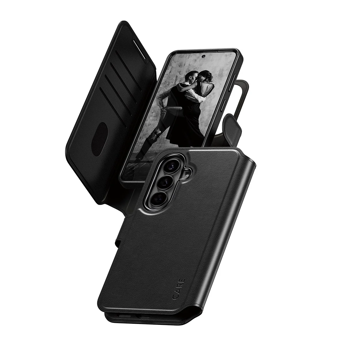 CARE⢠by PanzerGlass® Tango 2-in-1 Wallet Case w. Qi Samsung Galaxy S26