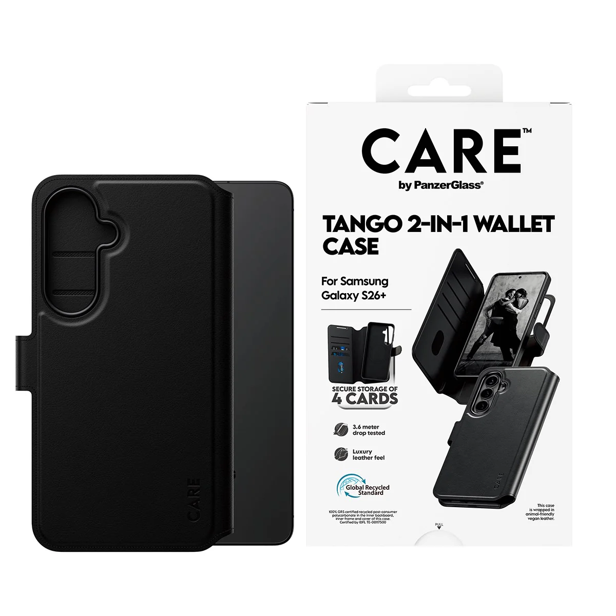CARE™ by PanzerGlass® Tango 2-in-1 Wallet Case w. Qi Samsung Galaxy S26+ - Image 2