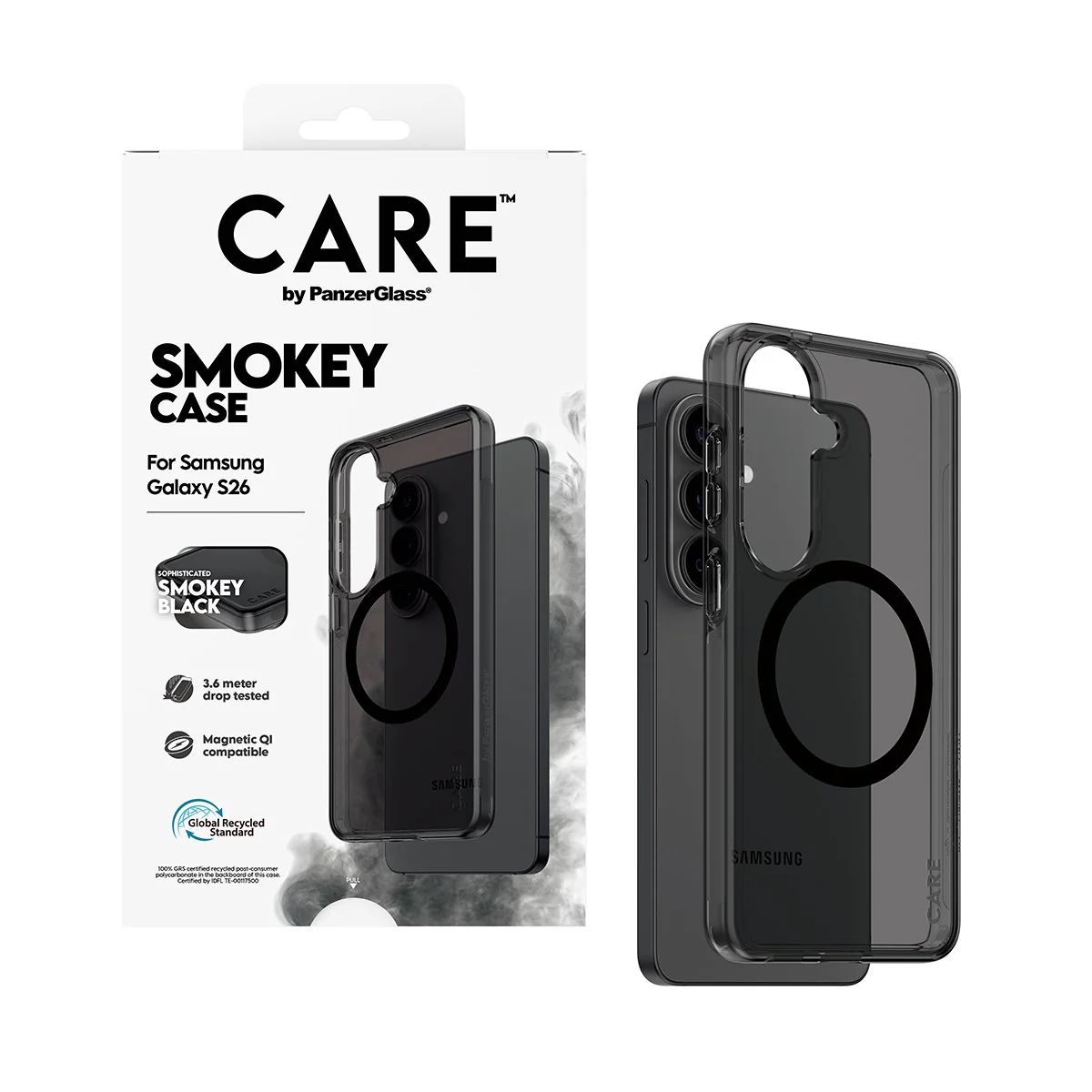 CARE™ by PanzerGlass® Smokey Case w. Black Qi Samsung Galaxy S26 - Image 5