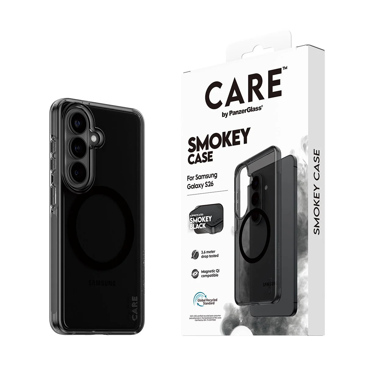 CARE™ by PanzerGlass® Smokey Case w. Black Qi Samsung Galaxy S26 - Image 6