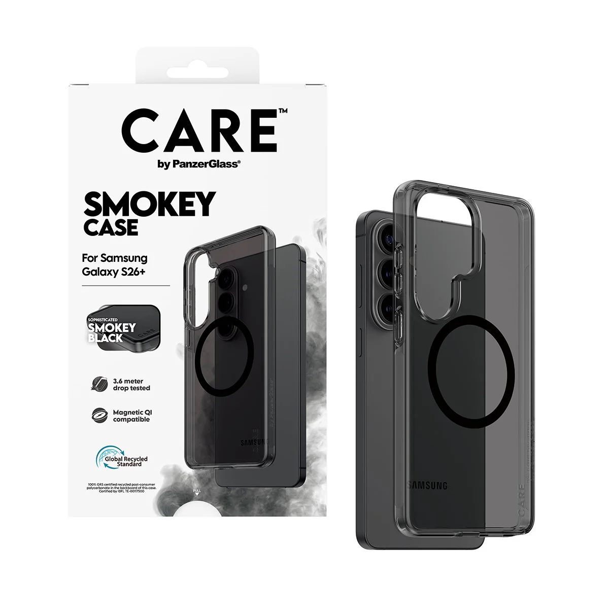 CARE™ by PanzerGlass® Smokey Case w. Black Qi Samsung Galaxy S26+ - Image 5