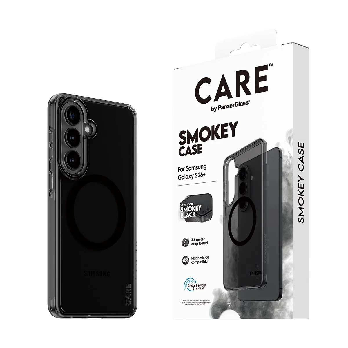 CARE™ by PanzerGlass® Smokey Case w. Black Qi Samsung Galaxy S26+ - Image 6