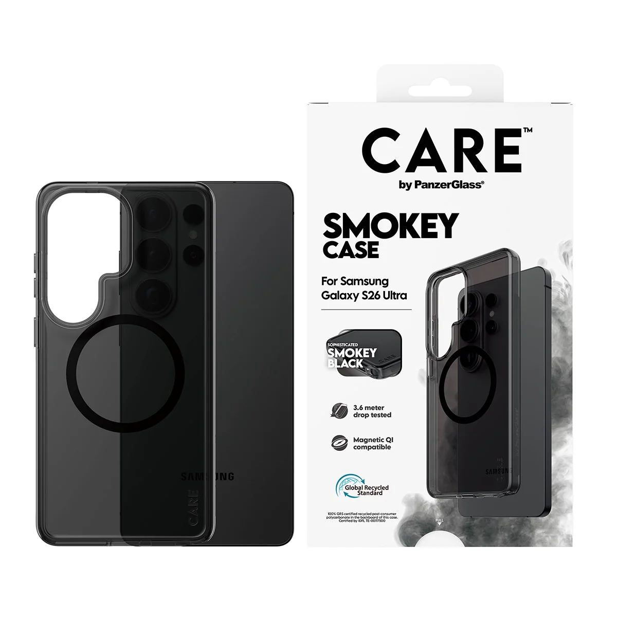 CARE™ by PanzerGlass® Smokey Case w. Black Qi Samsung Galaxy S26 Ultra - Image 2