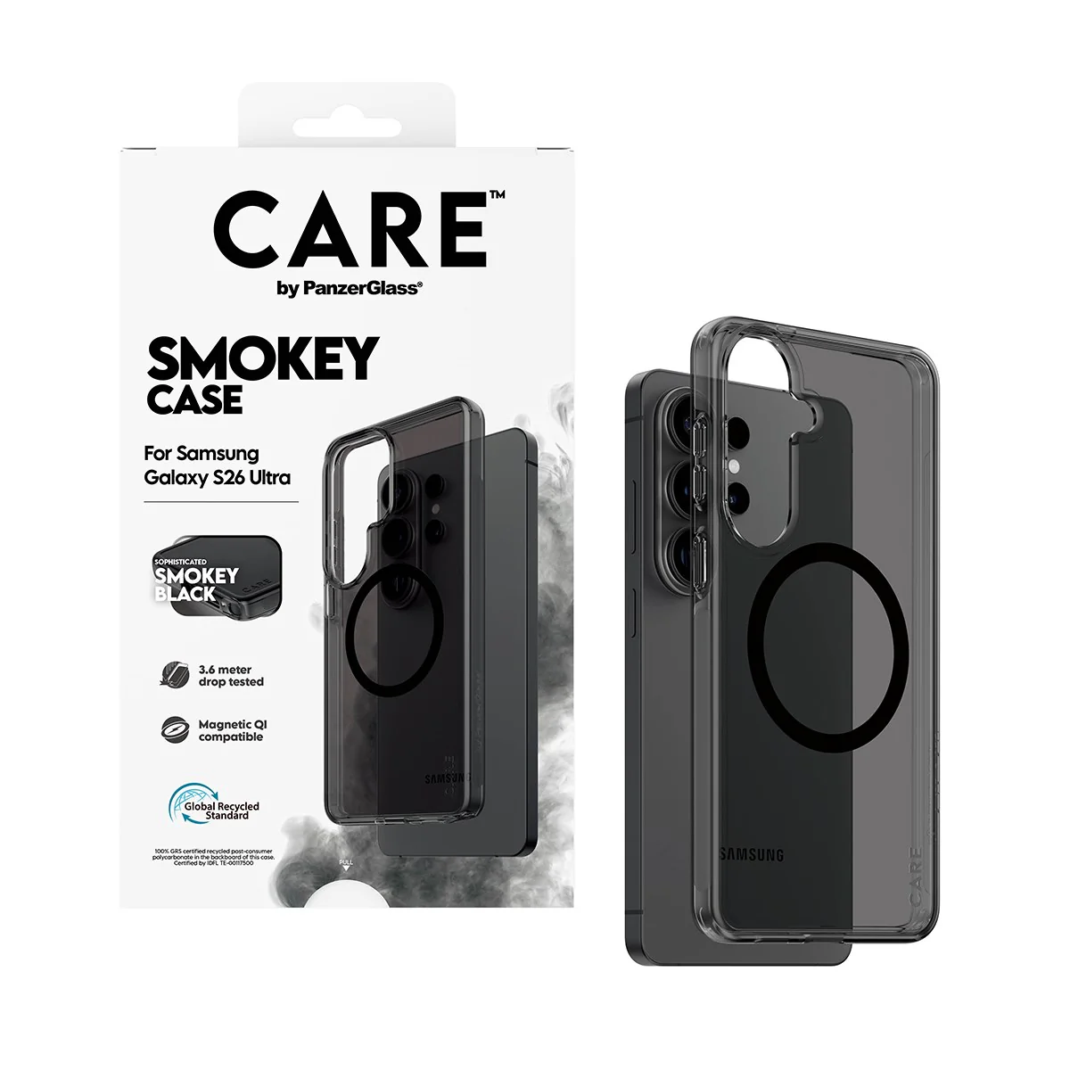 CARE™ by PanzerGlass® Smokey Case w. Black Qi Samsung Galaxy S26 Ultra - Image 5