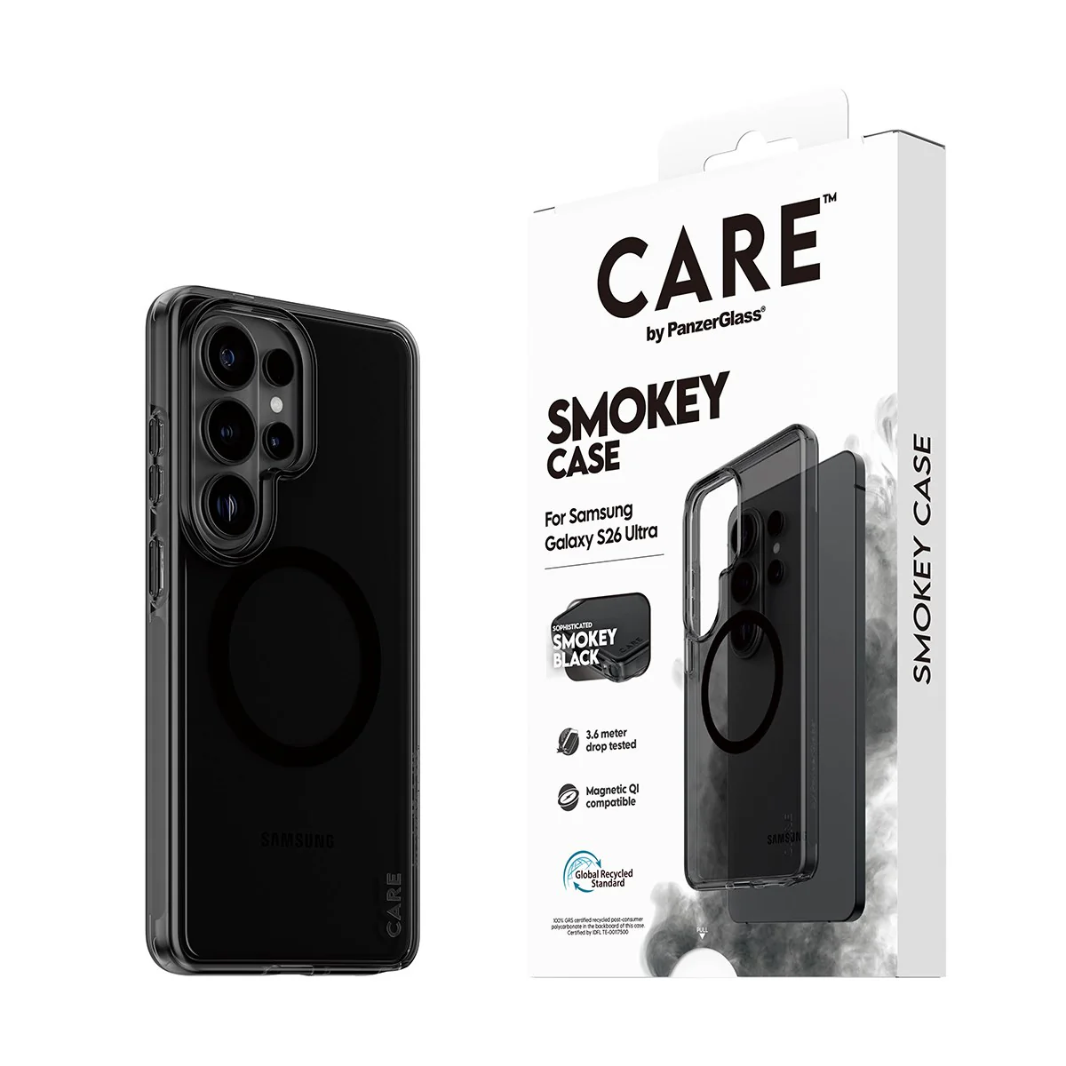 CARE™ by PanzerGlass® Smokey Case w. Black Qi Samsung Galaxy S26 Ultra - Image 6