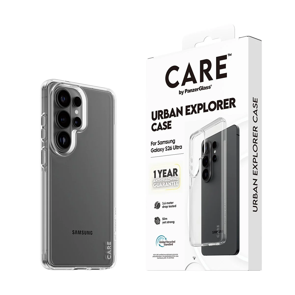 CARE™ by PanzerGlass® Urban Explorer Case Transparent Samsung Galaxy S26 Ultra - Image 6