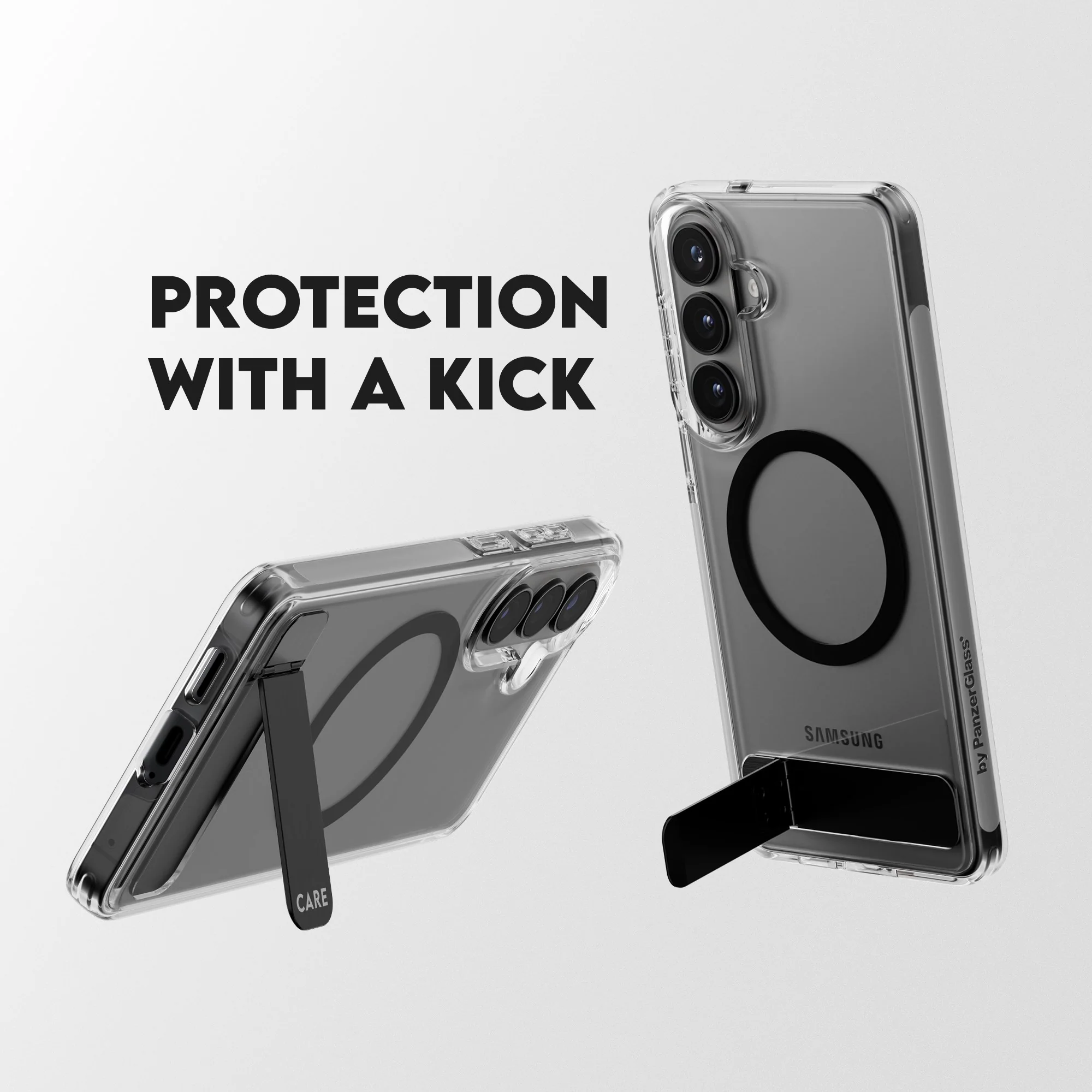 CARE™ by PanzerGlass® Kickstand Case Transparent w. Qi Samsung Galaxy S26 - Image 8