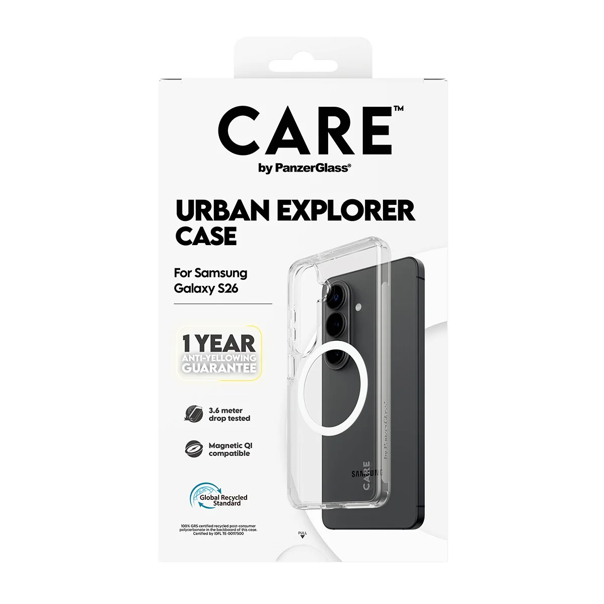 CARE⢠by PanzerGlass® Urban Explorer Case Transparent w. White Qi Samsung Galaxy S26 - Image 3