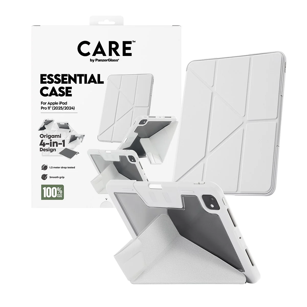 CARE⢠by PanzerGlass®⢠by PanzerGlass Essential Case Grey iPad Pro 11" (2024-2025) - Image 5