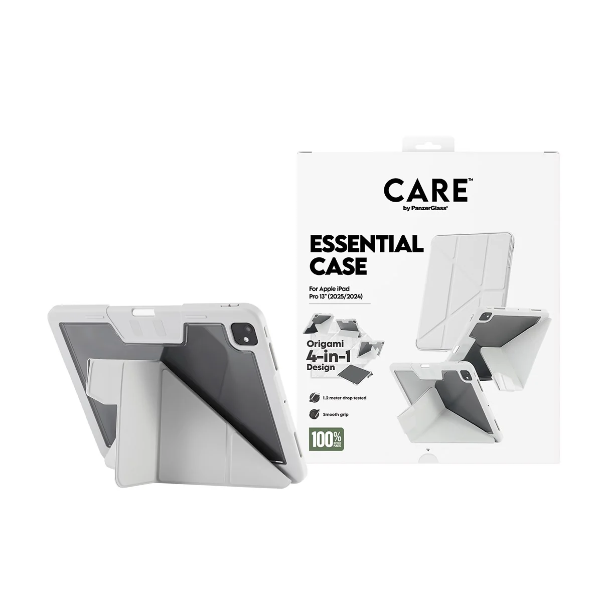 CARE⢠by PanzerGlass®⢠by PanzerGlass Essential Case Grey iPad Pro 13" (2024-2025) - Image 2