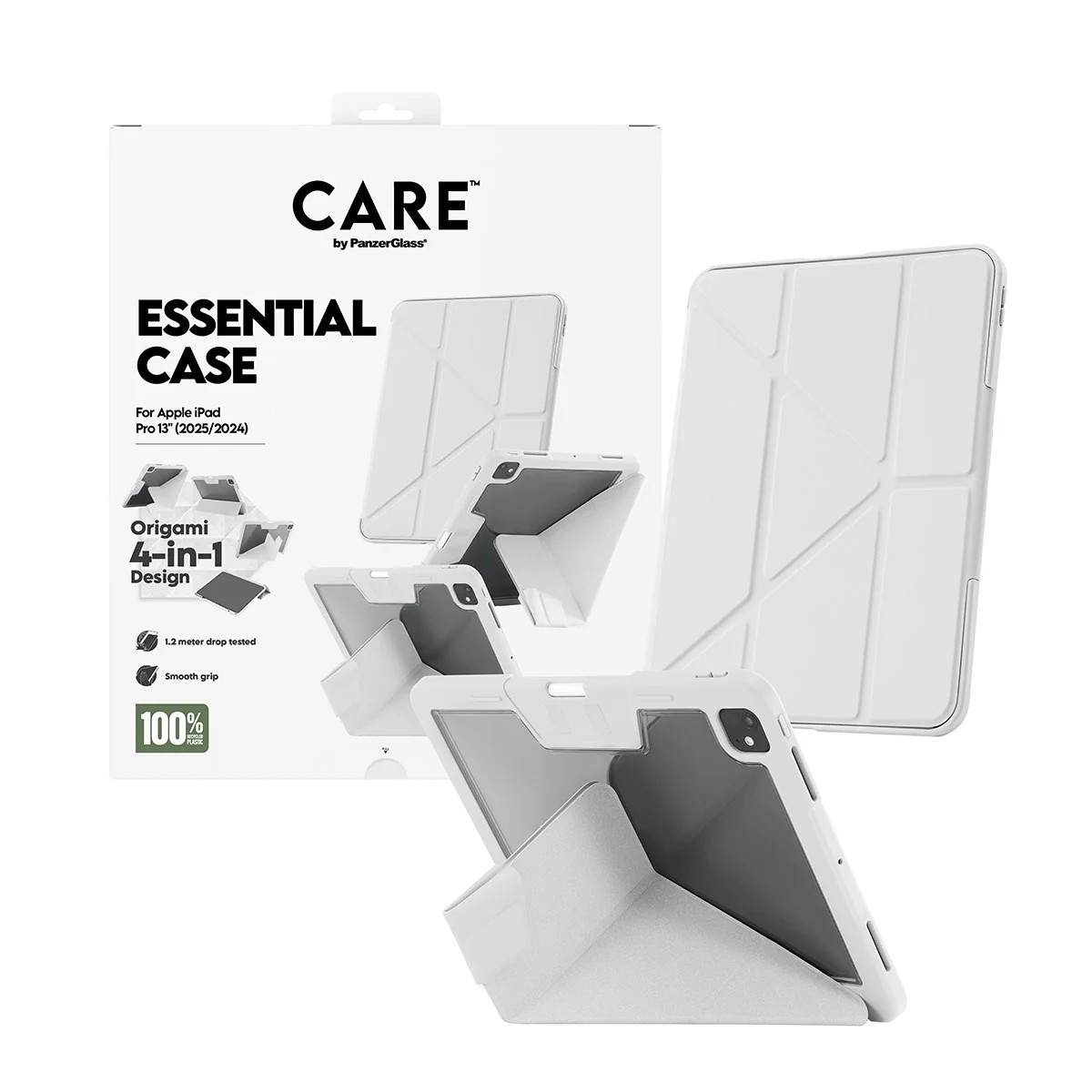 CARE⢠by PanzerGlass®⢠by PanzerGlass Essential Case Grey iPad Pro 13" (2024-2025) - Image 5
