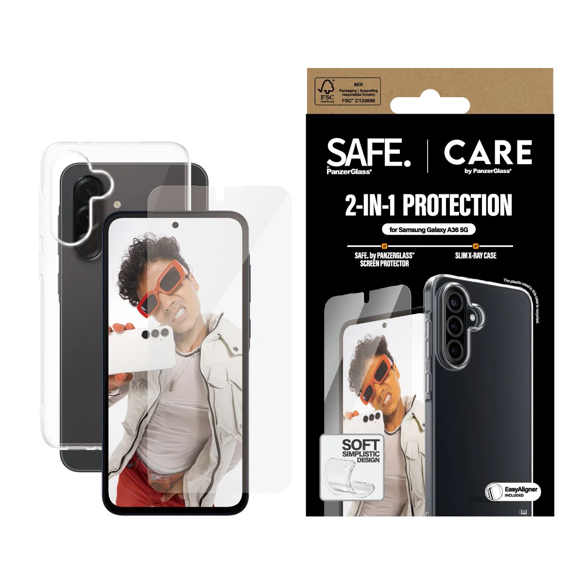 CARE™ by PanzerGlass® 2-in-1 Bundle Samsung Galaxy A36 5G - Image 2