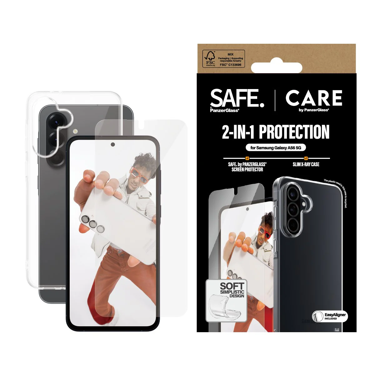 CARE™ by PanzerGlass® 2-in-1 Bundle Samsung Galaxy A56 5G - Image 2