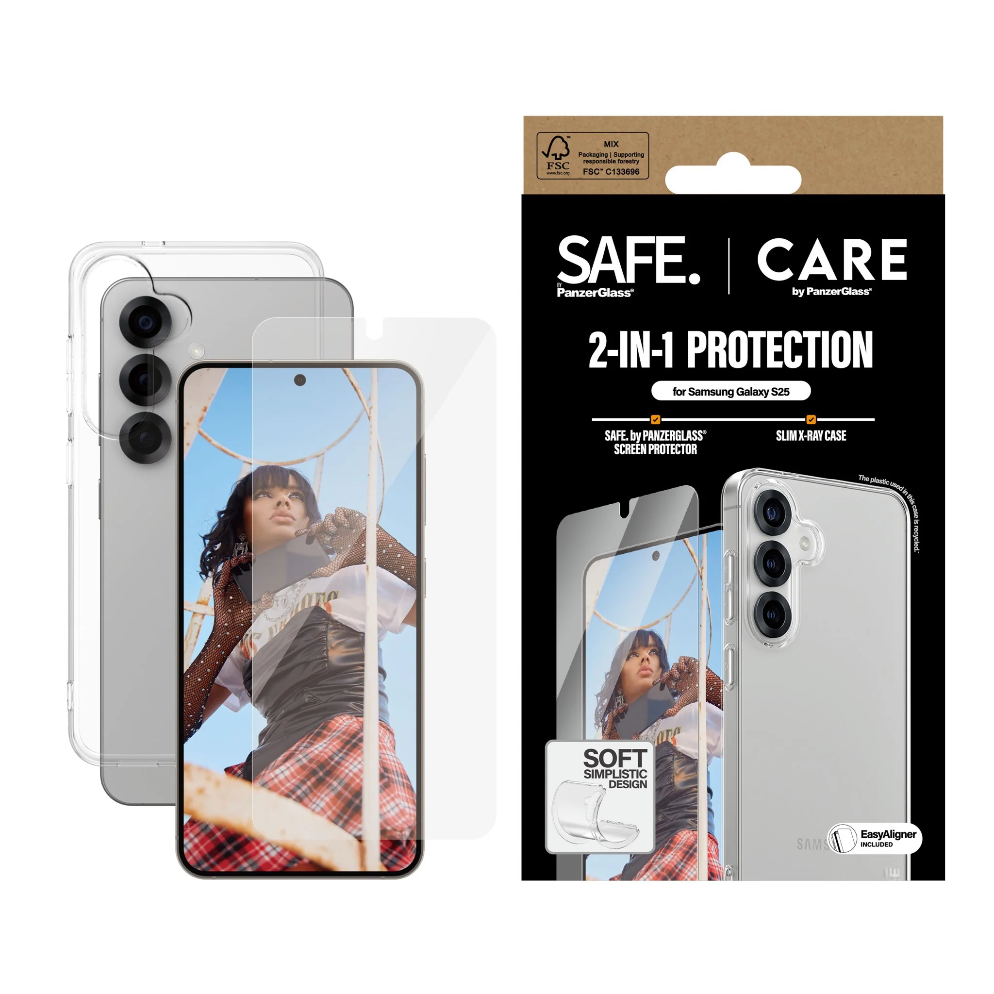 CARE™ by PanzerGlass® 2-in-1 Bundle Samsung Galaxy S25 - Image 2
