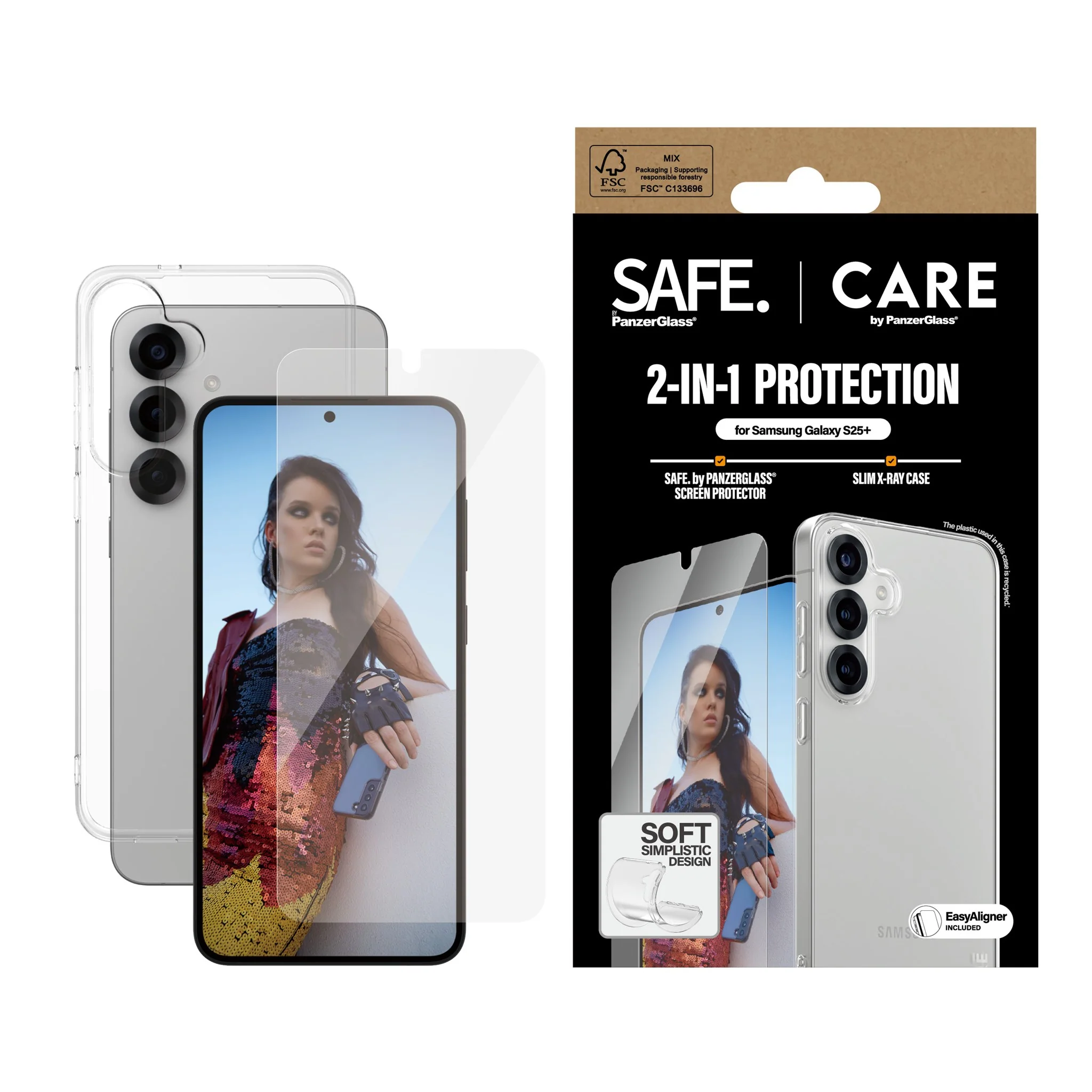 CARE™ by PanzerGlass® 2-in-1 Bundle Samsung Galaxy S25+ - Image 2