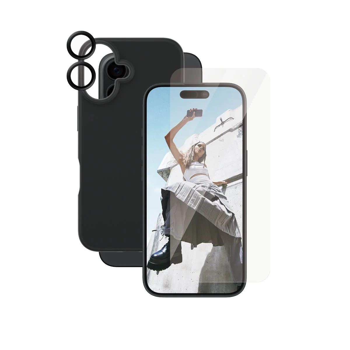 CARE™ by PanzerGlass® 3-in-1 Bundle iPhone 16