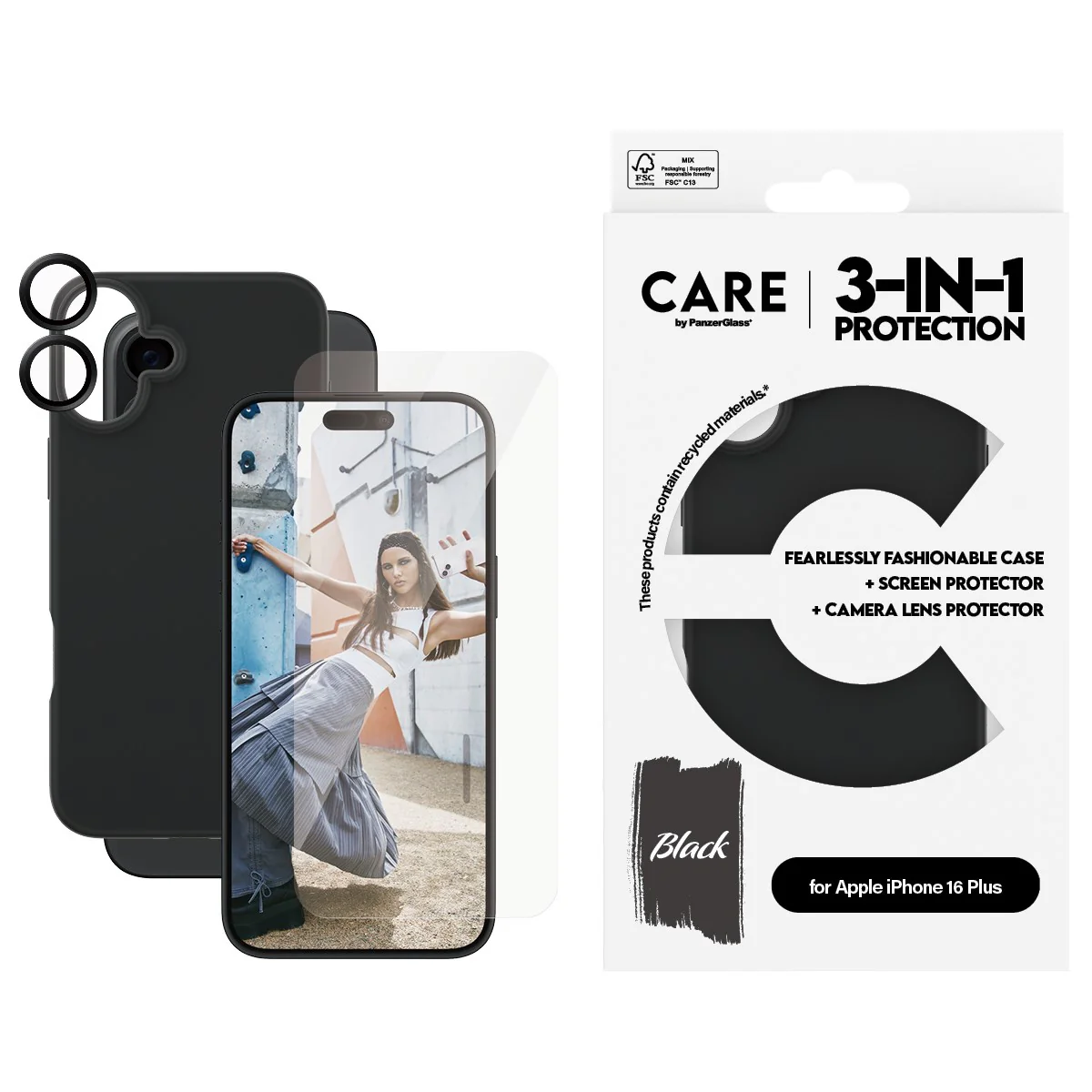 CARE⢠by PanzerGlass® 3-in-1 Bundle iPhone 16 Plus - Image 2