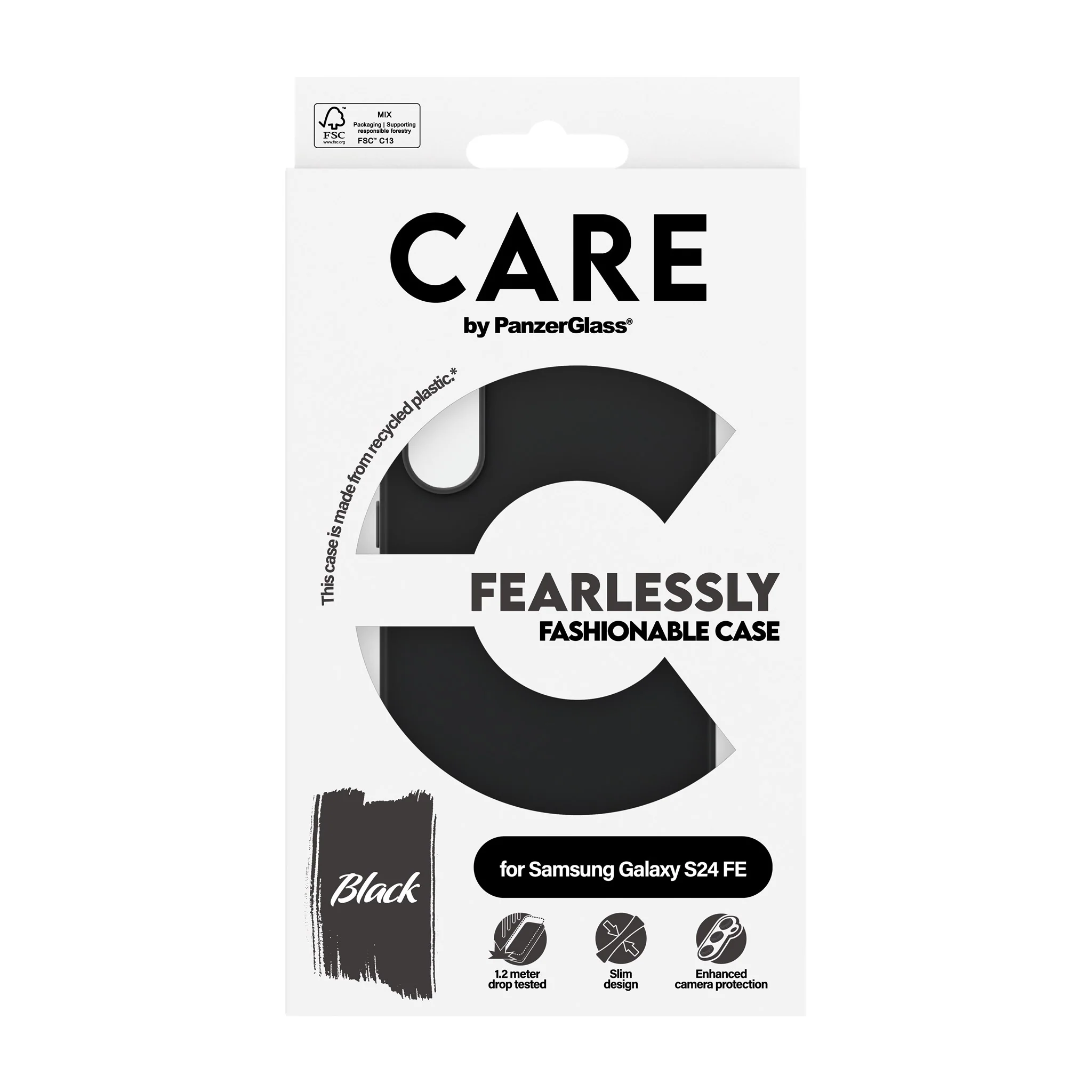 CARE⢠by PanzerGlass® Case Black Samsung Galaxy S24 FE 5G - Image 3