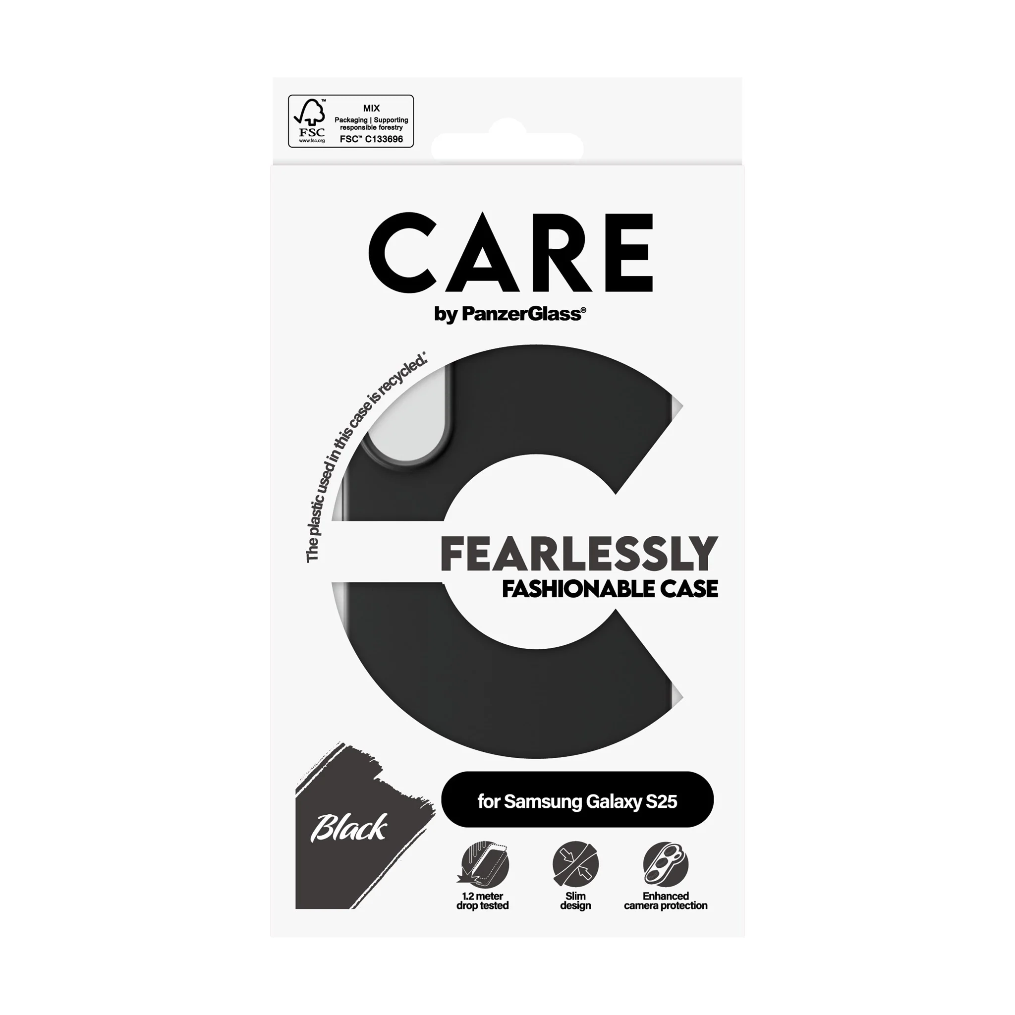CARE™ by PanzerGlass® Case Black Samsung Galaxy S25 - Image 3