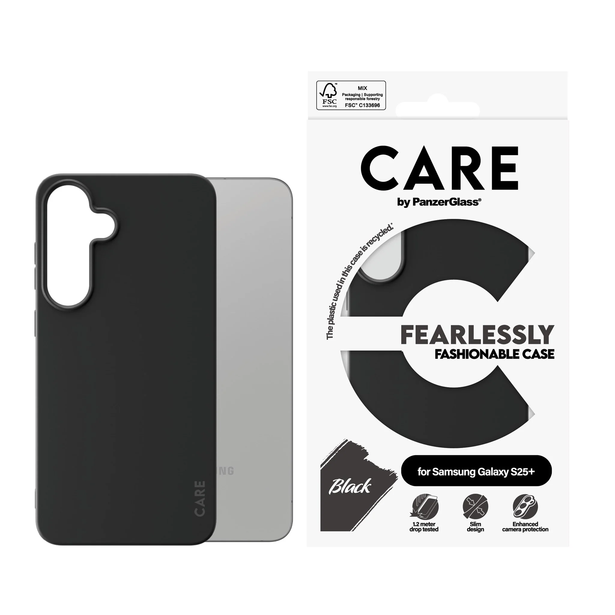 CARE™ by PanzerGlass® Case Black Samsung Galaxy S25+ - Image 2